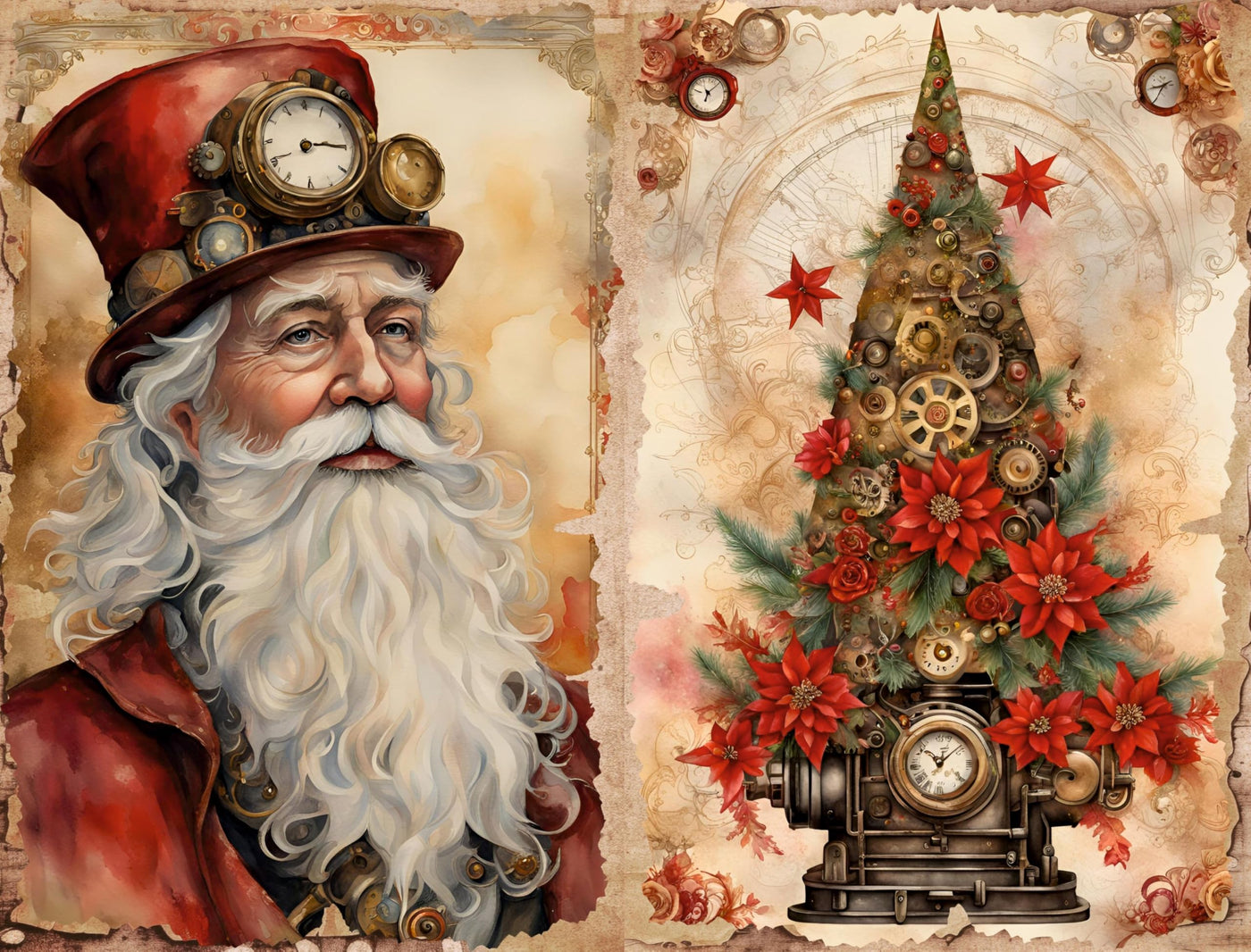 Decoupage Rice Papers - 6 Sheets | 6 Unique Designs | Versatile Christmas Designs for Art Projects & Crafting by CRAFT KREATIVELY