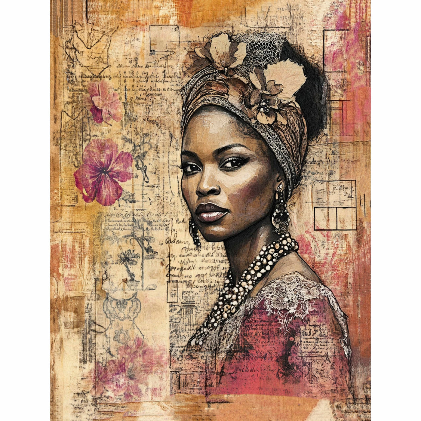 Decoupage Rice Paper, 20 x 26.5cm (6 Sheets) – 6x Decoupage Beauty Papers for Collage, Mixed Media, Card Making & Crafts, Decoupage by CRAFT KREATIVELY