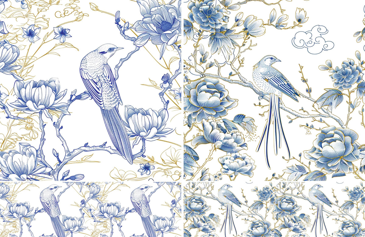 Square Rice Papers – Decoupage Paper Design for Furniture, Mixed Media, Cards & Crafts, Decoupage by CRAFT KREATIVELY