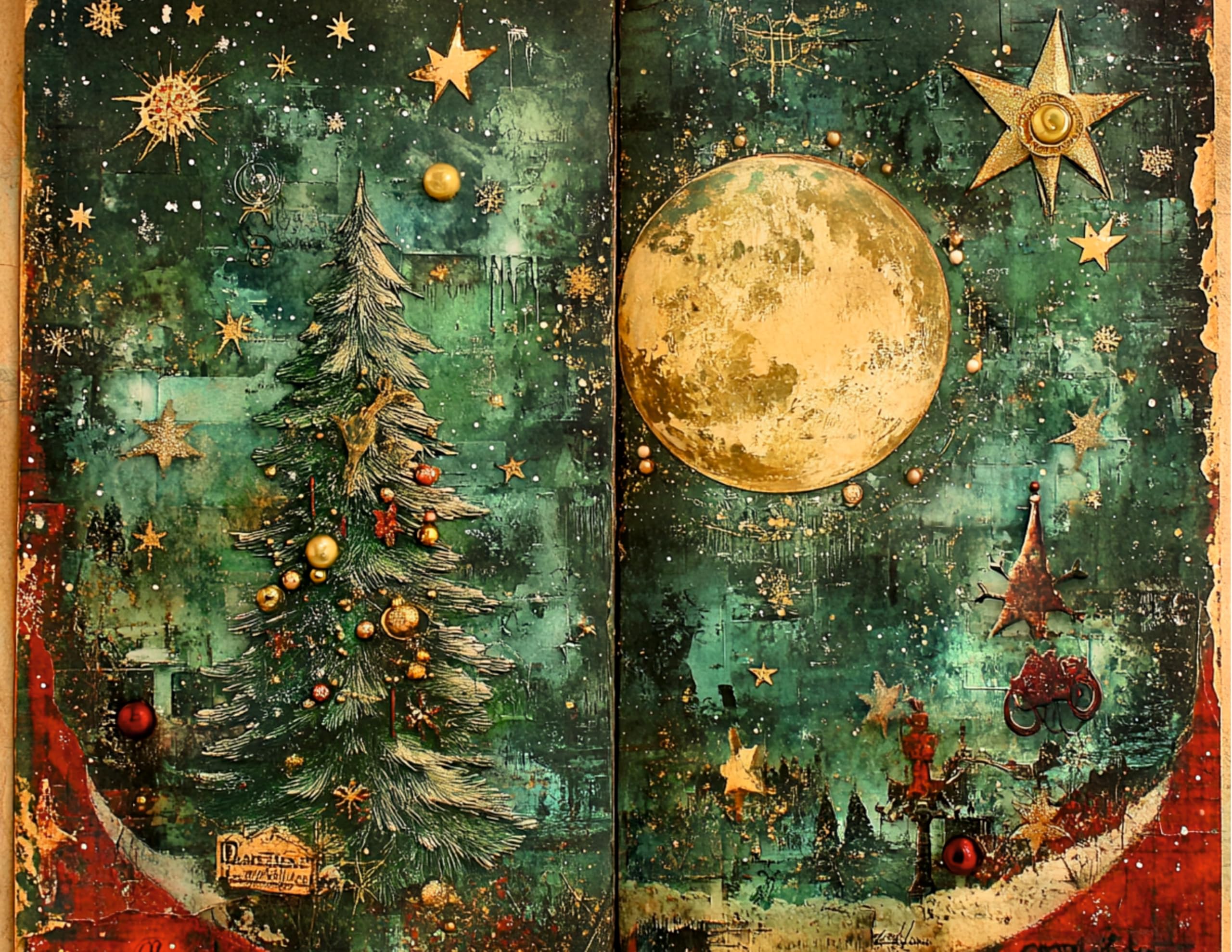 Decoupage Rice Papers - 6 Sheets | 6 Unique Designs | Versatile Christmas Designs for Art Projects & Crafting by CRAFT KREATIVELY