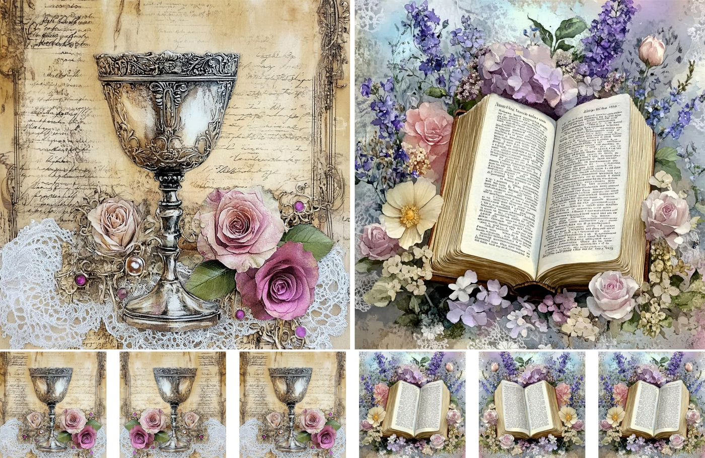 Christian Rice Papers – Decoupage Paper Design for Furniture, Mixed Media, Cards & Crafts, Decoupage by CRAFT KREATIVELY