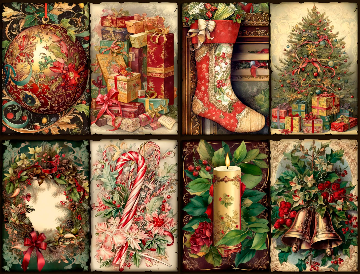 Decoupage Rice Papers - 6 Pieces | 6 Unique Designs | Versatile Decoupage Designs for Art Projects & Crafting by CRAFT KREATIVELY