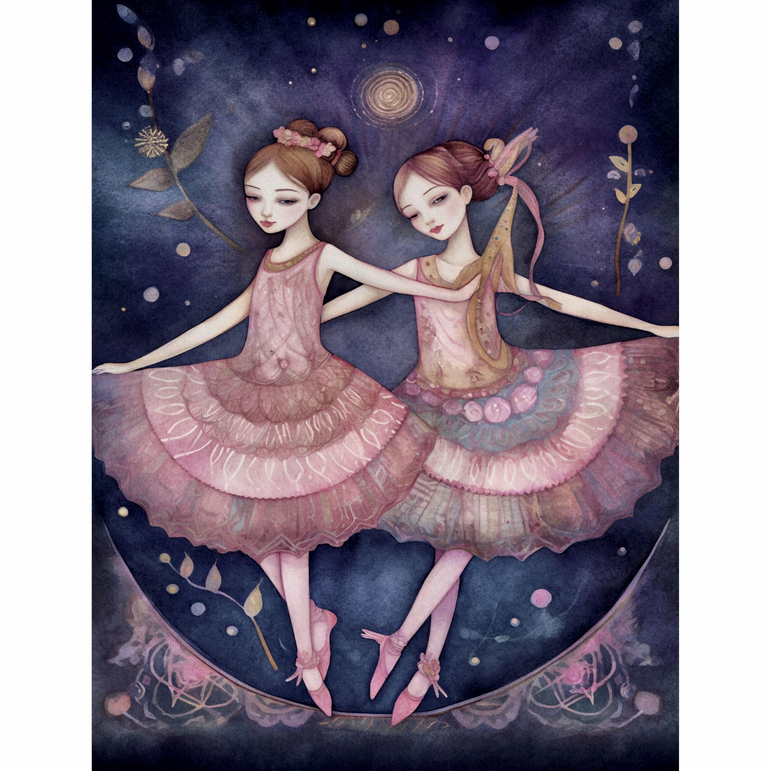 Decoupage Rice Paper, 20 x 26.5cm (6 Sheets) – 6x Decoupage Ballet Papers for Collage, Mixed Media, Card Making & Crafts, Decoupage by CRAFT KREATIVELY