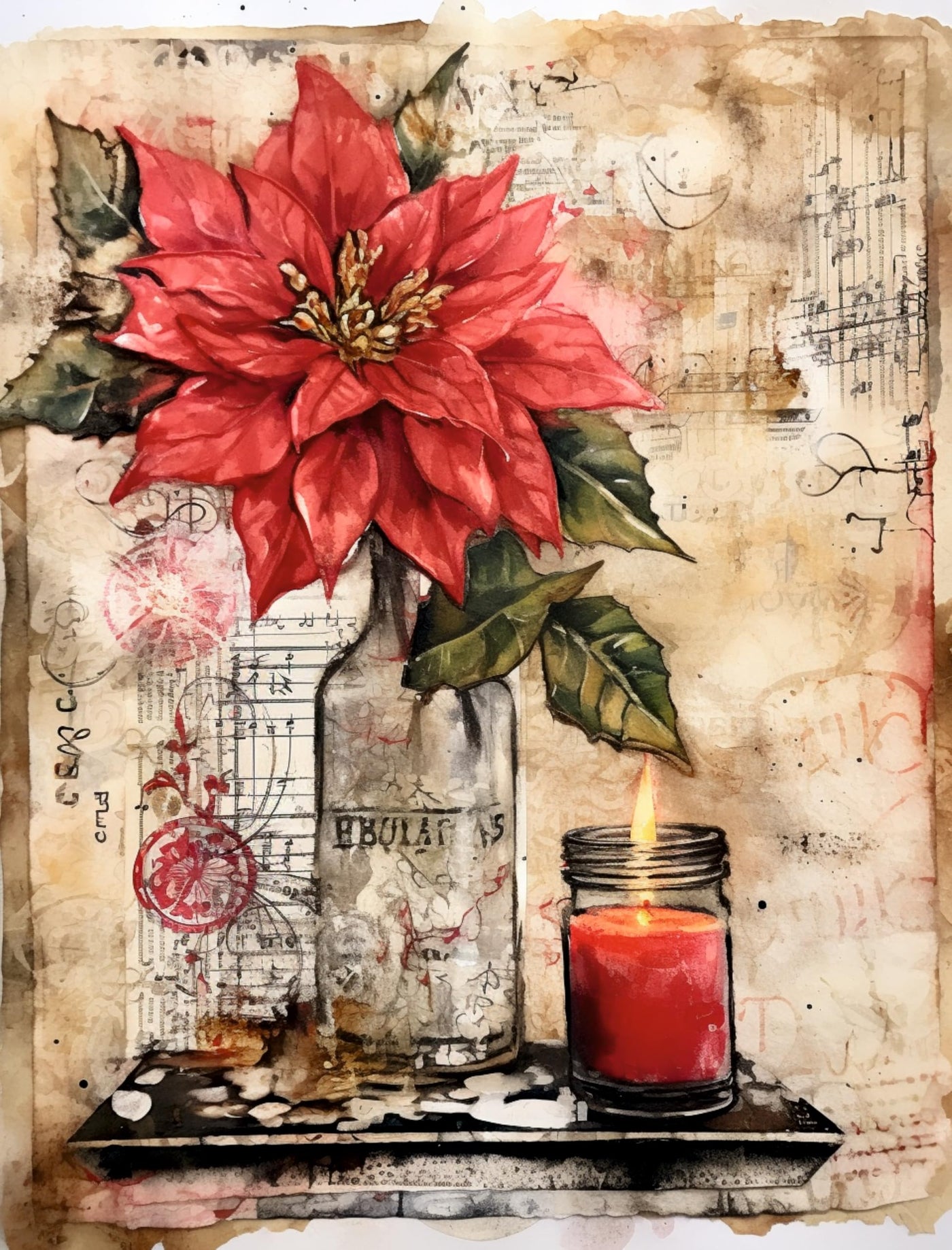 Decoupage Rice Papers - 4 Sheets | 32 Pieces | 8 Unique Designs | Versatile Designs for Art Projects & Crafting by CRAFT KREATIVELY