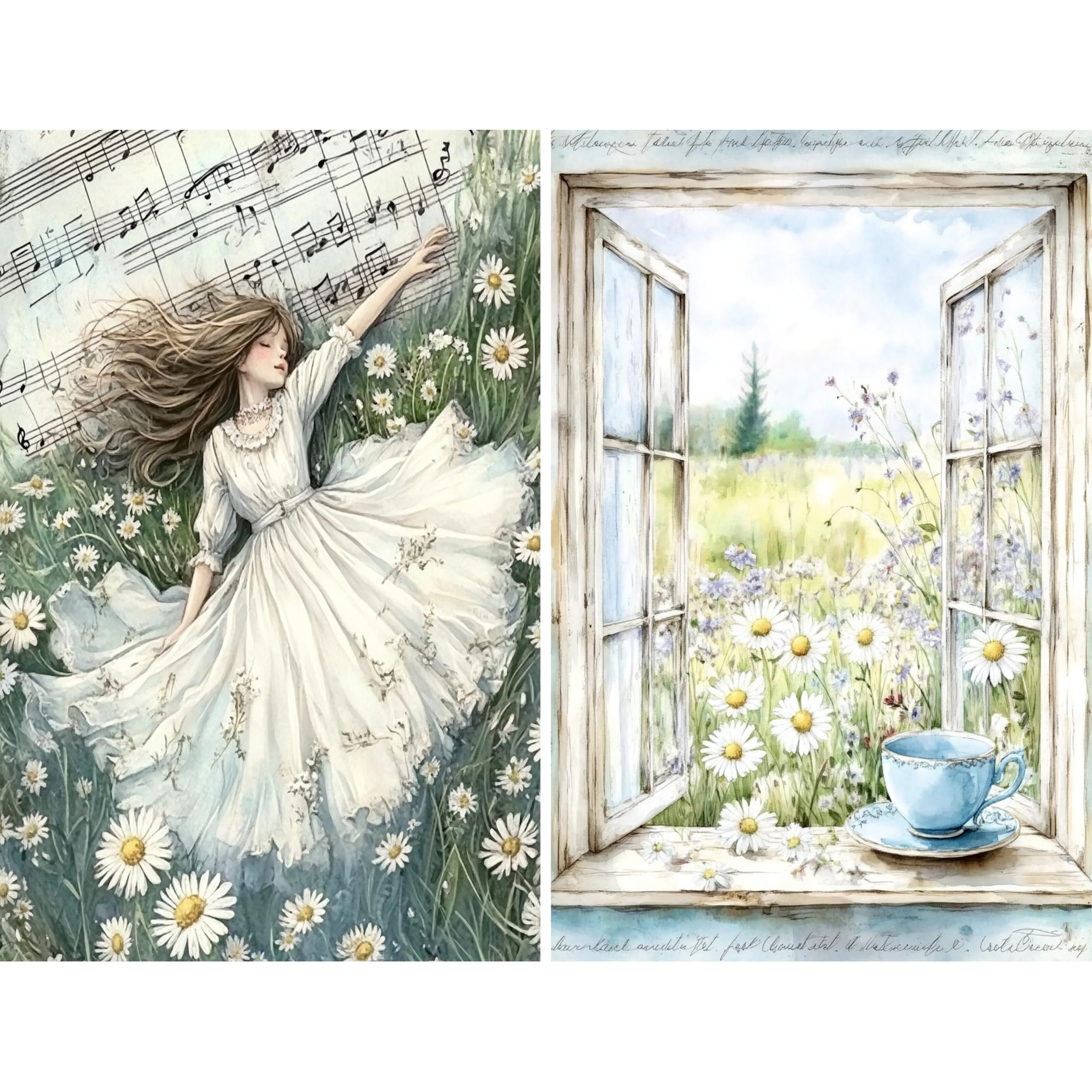 Decoupage Rice Paper, 20 x 26.5cm (6 Sheets) – 6x Decoupage Papers for Collage, Mixed Media, Card Making & Crafts, Decoupage by CRAFT KREATIVELY