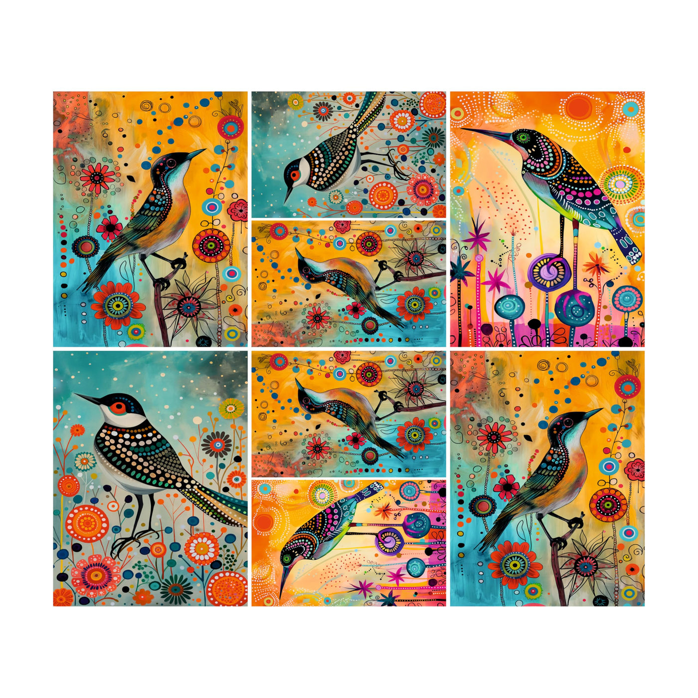Decoupage Rice Papers - 6 Pieces | 6 Unique Designs | Versatile Decoupage Designs for Art Projects & Crafting by CRAFT KREATIVELY