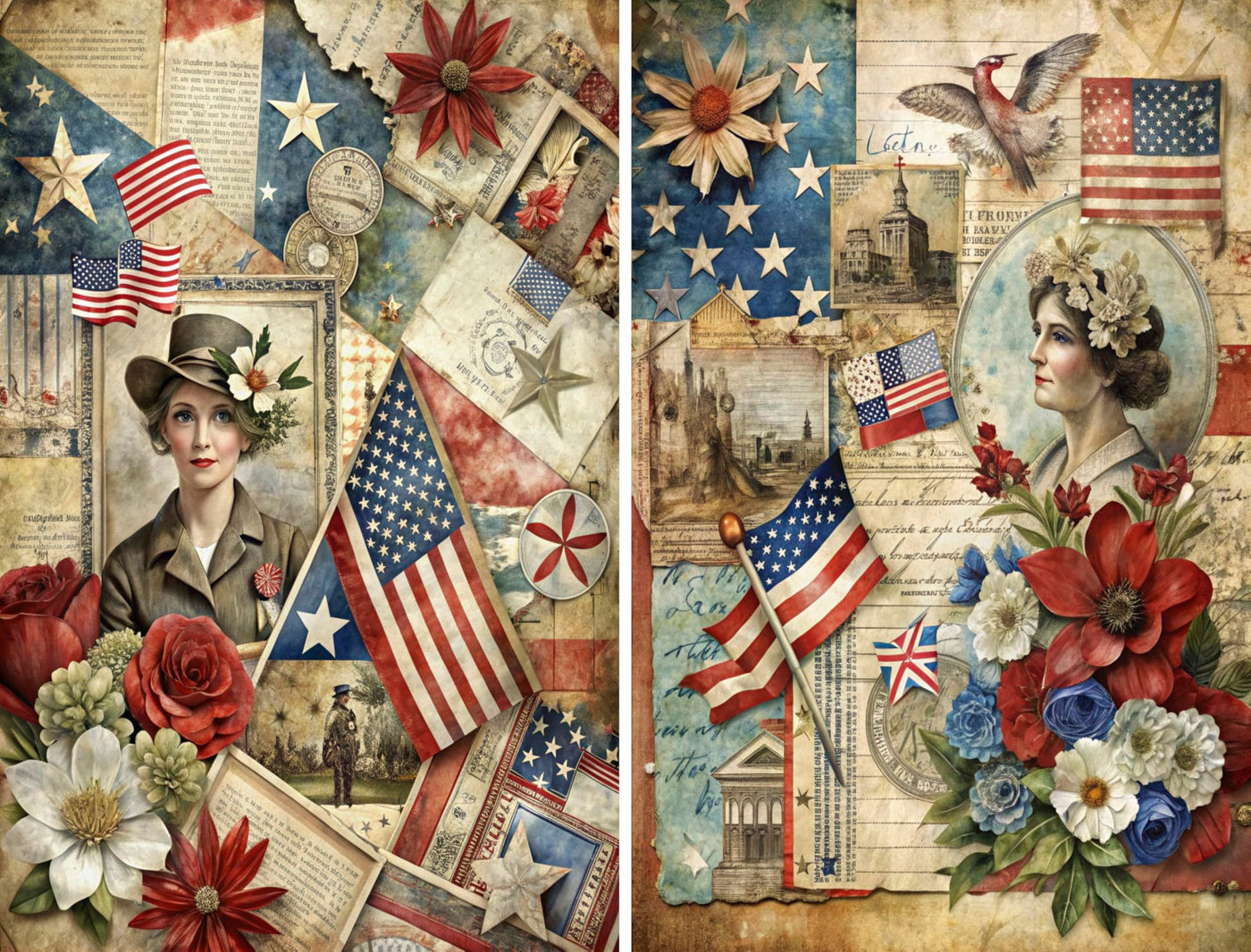 Decoupage Rice Papers - 6 Pieces | 6 Unique Designs | Versatile Decoupage Designs for Art Projects & Crafting by CRAFT KREATIVELY