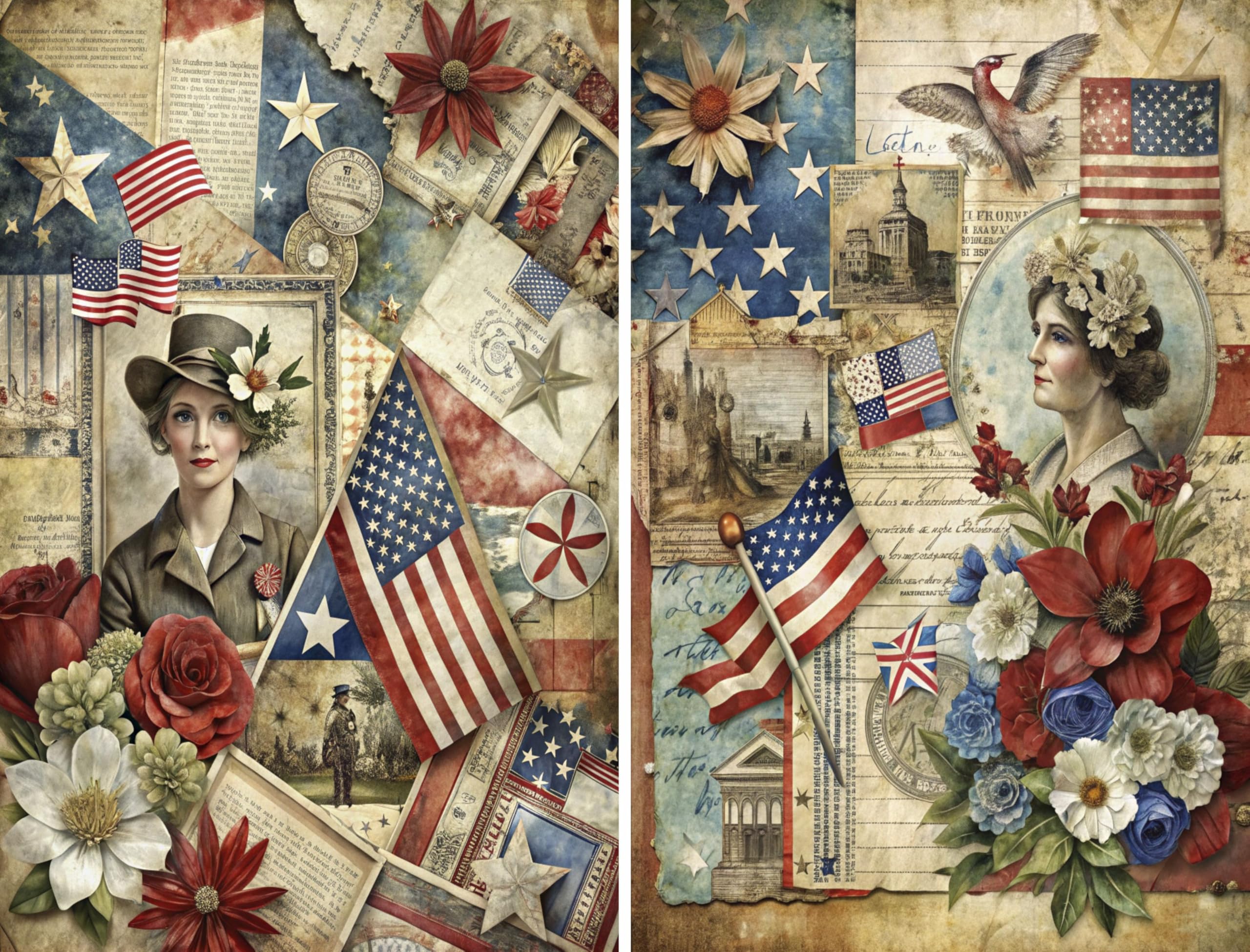 Decoupage Rice Papers - 6 Pieces | 6 Unique Designs | Versatile Decoupage Designs for Art Projects & Crafting by CRAFT KREATIVELY