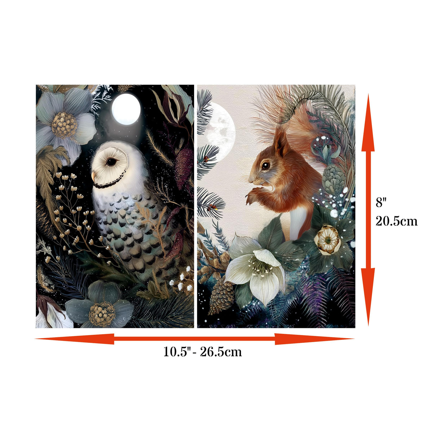 Decoupage Rice Papers - 6 Pieces | 6 Unique Designs | Versatile Decoupage Designs for Art Projects & Crafting by CRAFT KREATIVELY