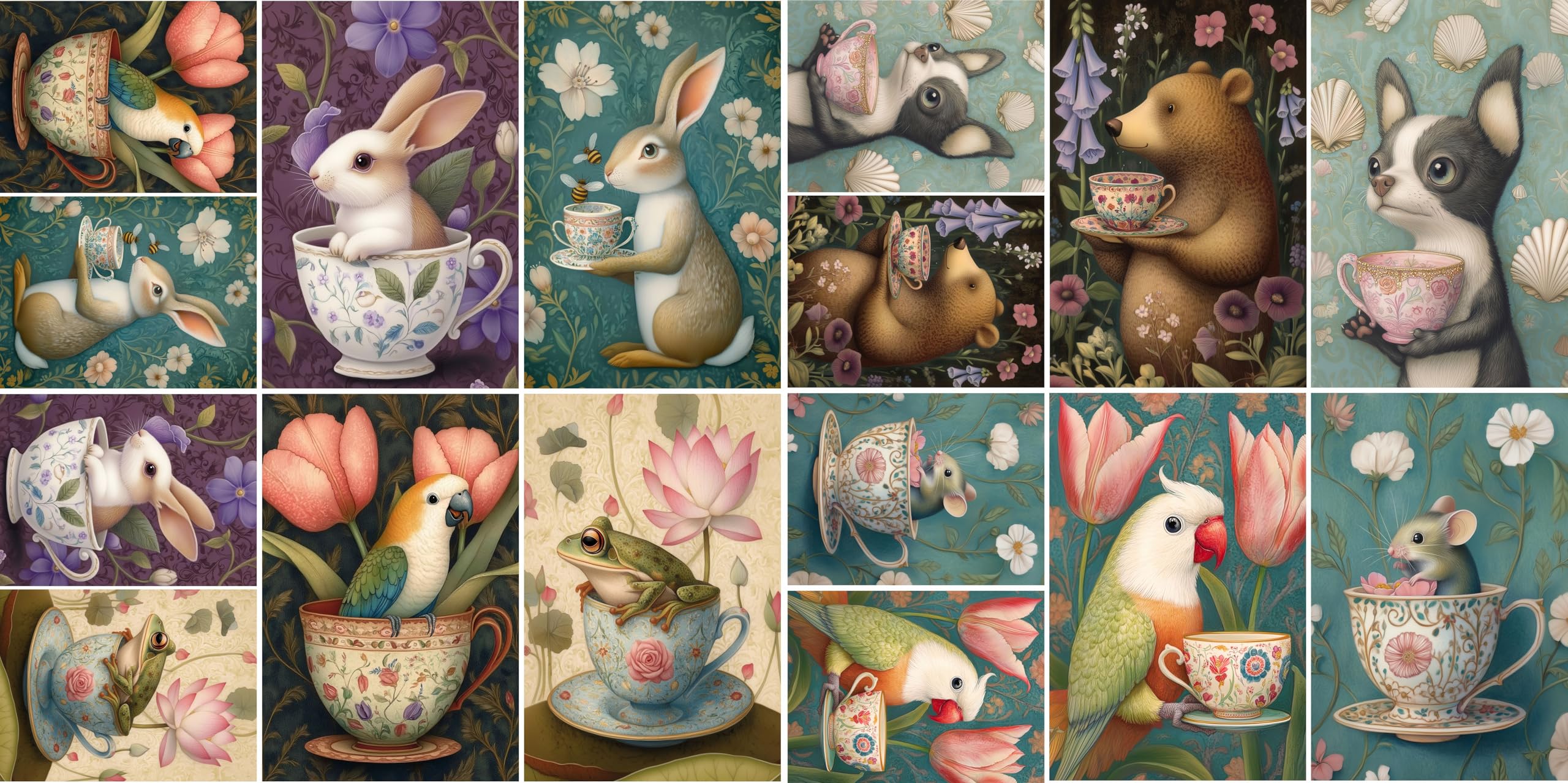 Animal Smalls Rice Papers – Decoupage Paper 16x Designs for Collage, Mixed Media, Card Making & Crafts, Decoupage by CRAFT KREATIVELY