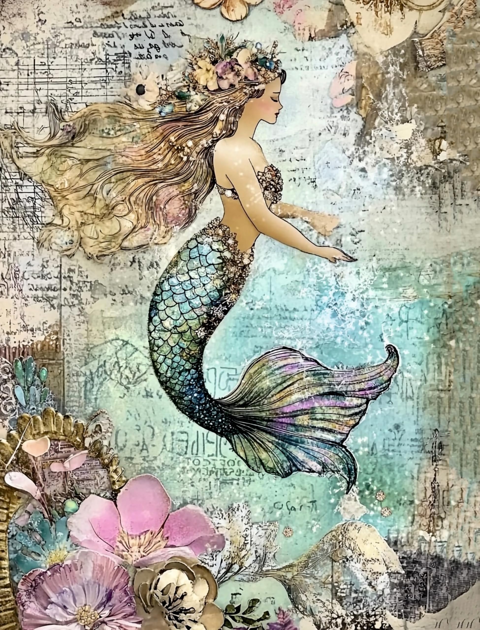 Decoupage Rice Papers - 6 Pieces | 6 Unique Designs | Versatile Decoupage Designs for Art Projects & Crafting by CRAFT KREATIVELY