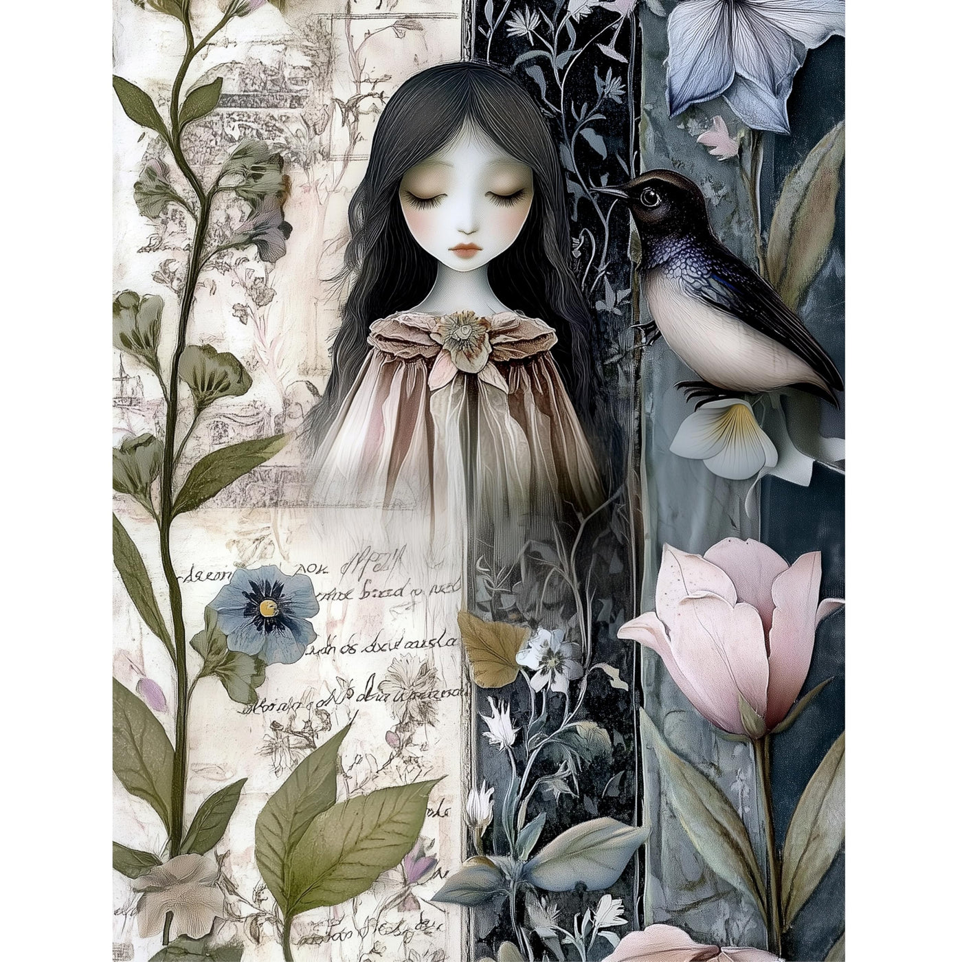 Botanical Rice Papers – Decoupage Paper Design for Furniture, Mixed Media, Cards & Crafts, Decoupage by CRAFT KREATIVELY
