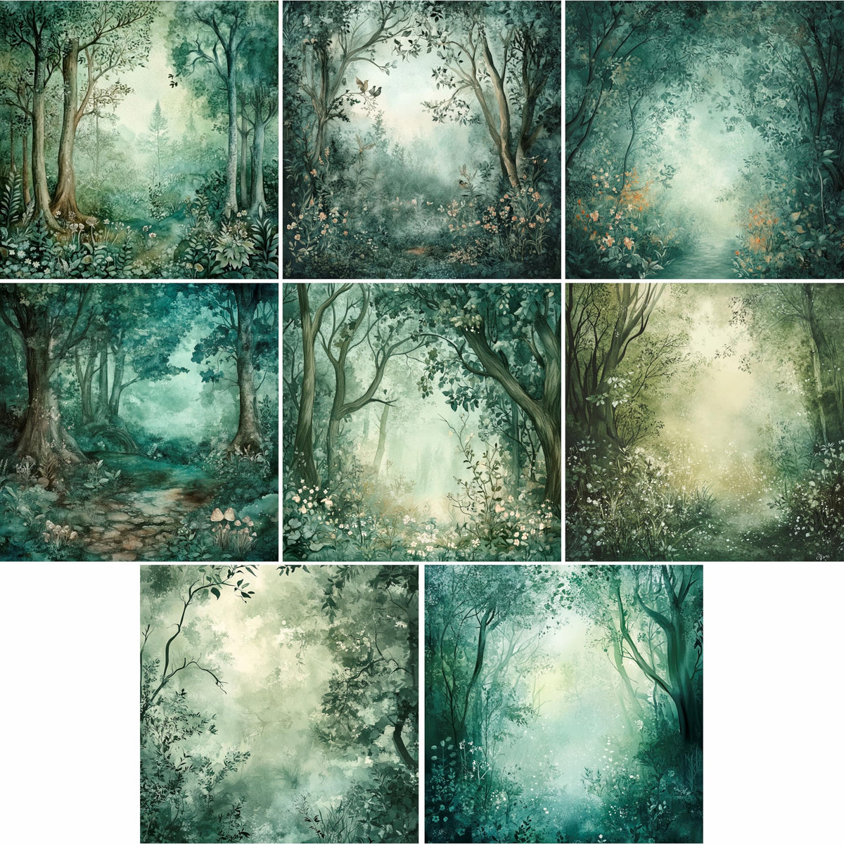 Scenic Rice Papers – Decoupage Paper 8x Designs for Collage, Mixed Media, Card Making & Crafts, Decoupage by CRAFT KREATIVELY