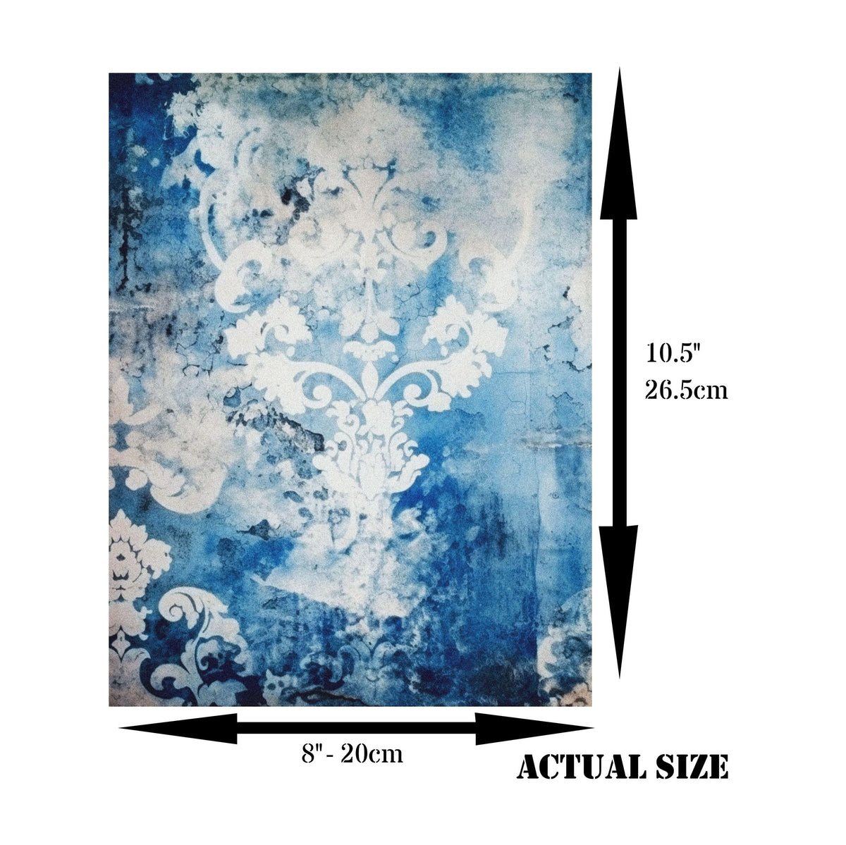 Vintage Grunge Rice Paper – for Decoupage Scrapbooking Cards Crafts