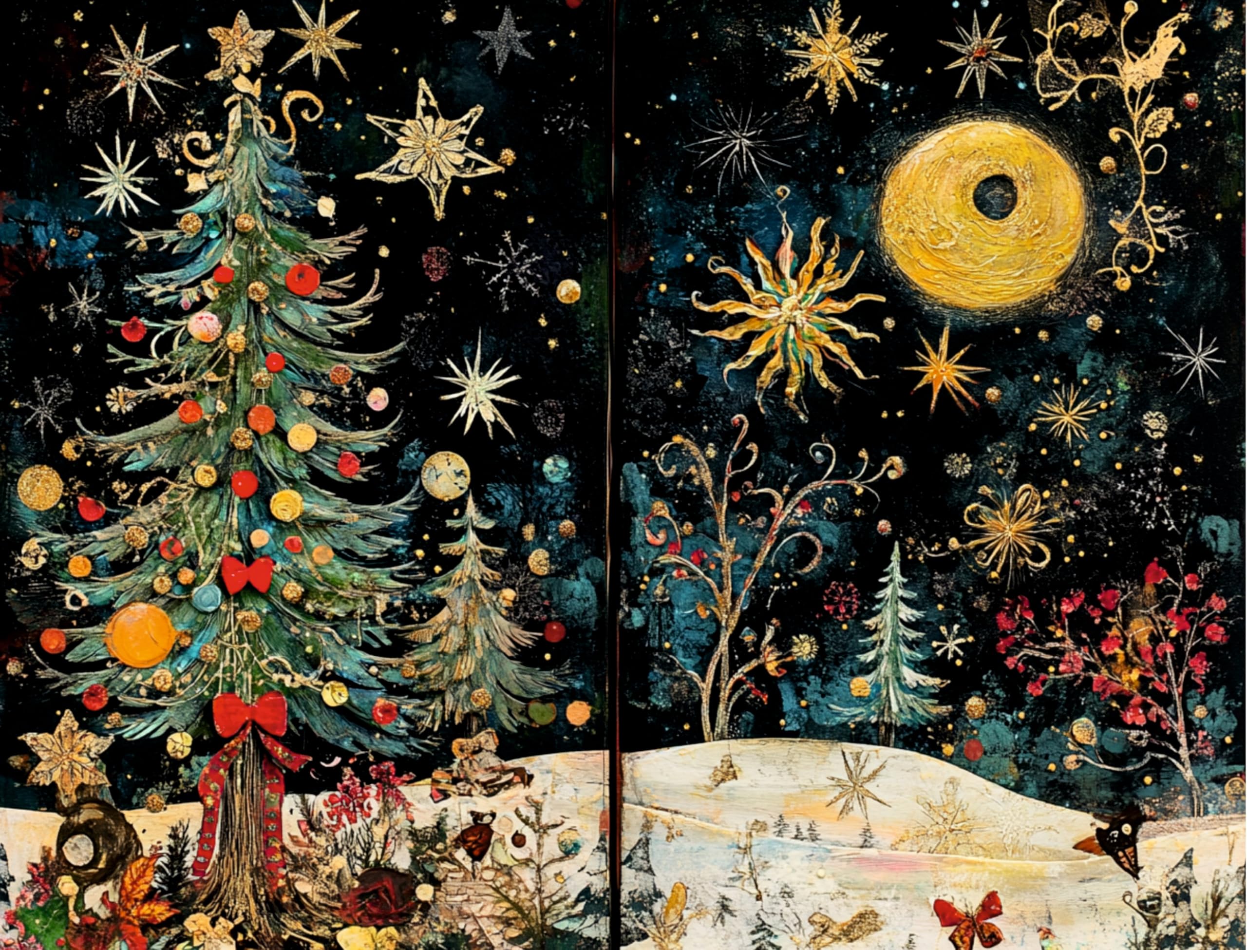 Decoupage Rice Papers - 6 Sheets | 6 Unique Designs | Versatile Christmas Designs for Art Projects & Crafting by CRAFT KREATIVELY