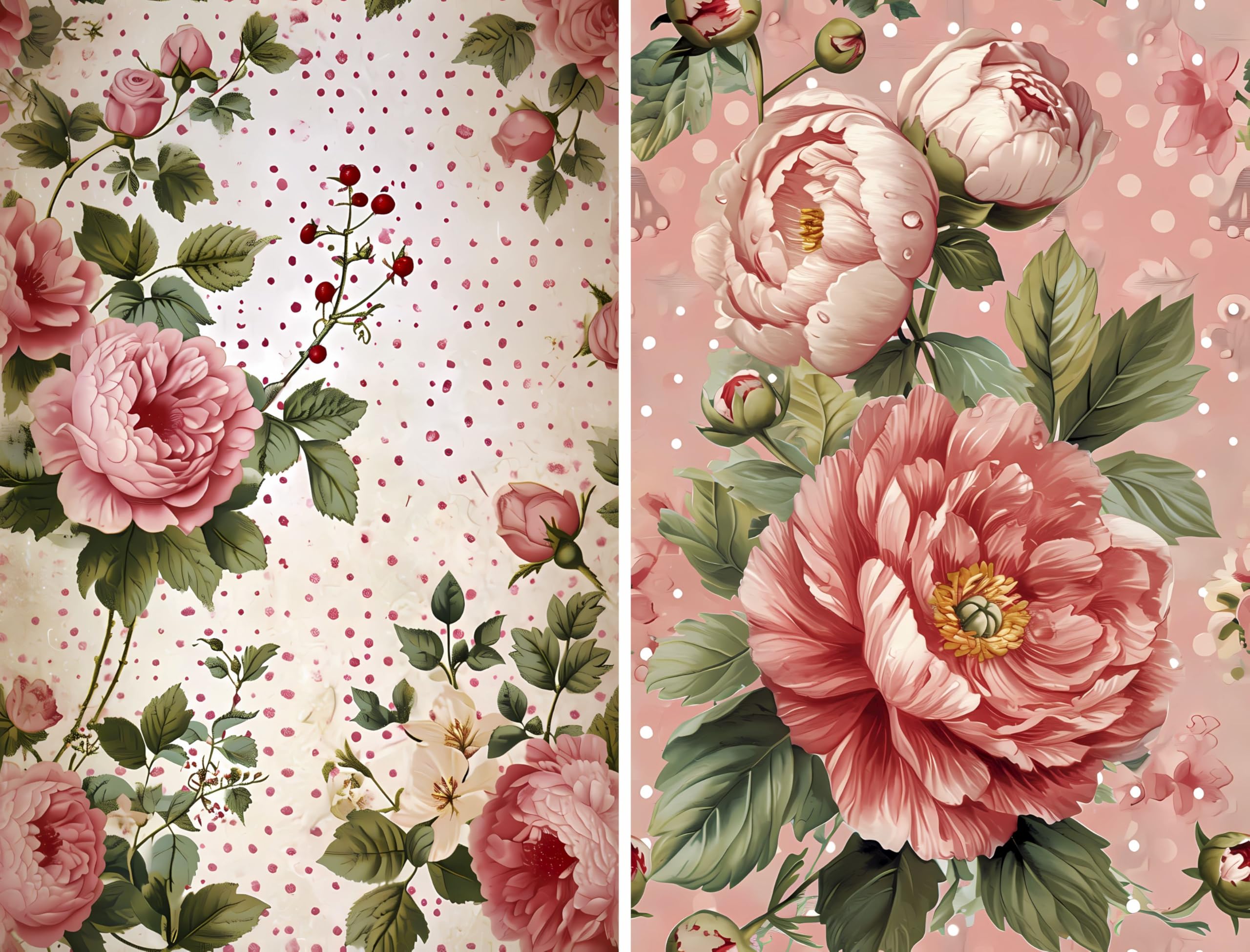 Decoupage Rice Papers - 6 Pieces | 6 Unique Designs | Versatile Decoupage Designs for Art Projects & Crafting by CRAFT KREATIVELY