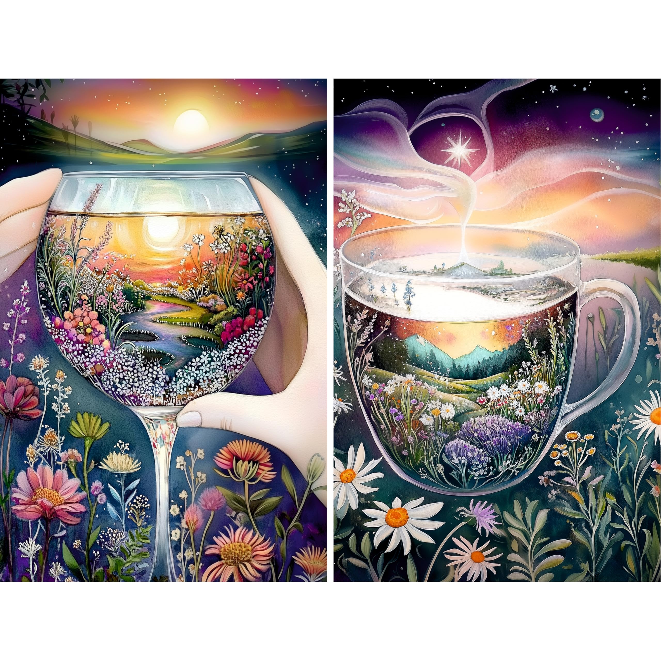Decoupage Rice Paper, 20 x 26.5cm (6 Sheets) – 6x Decoupage Papers for Collage, Mixed Media, Card Making & Crafts, Decoupage by CRAFT KREATIVELY