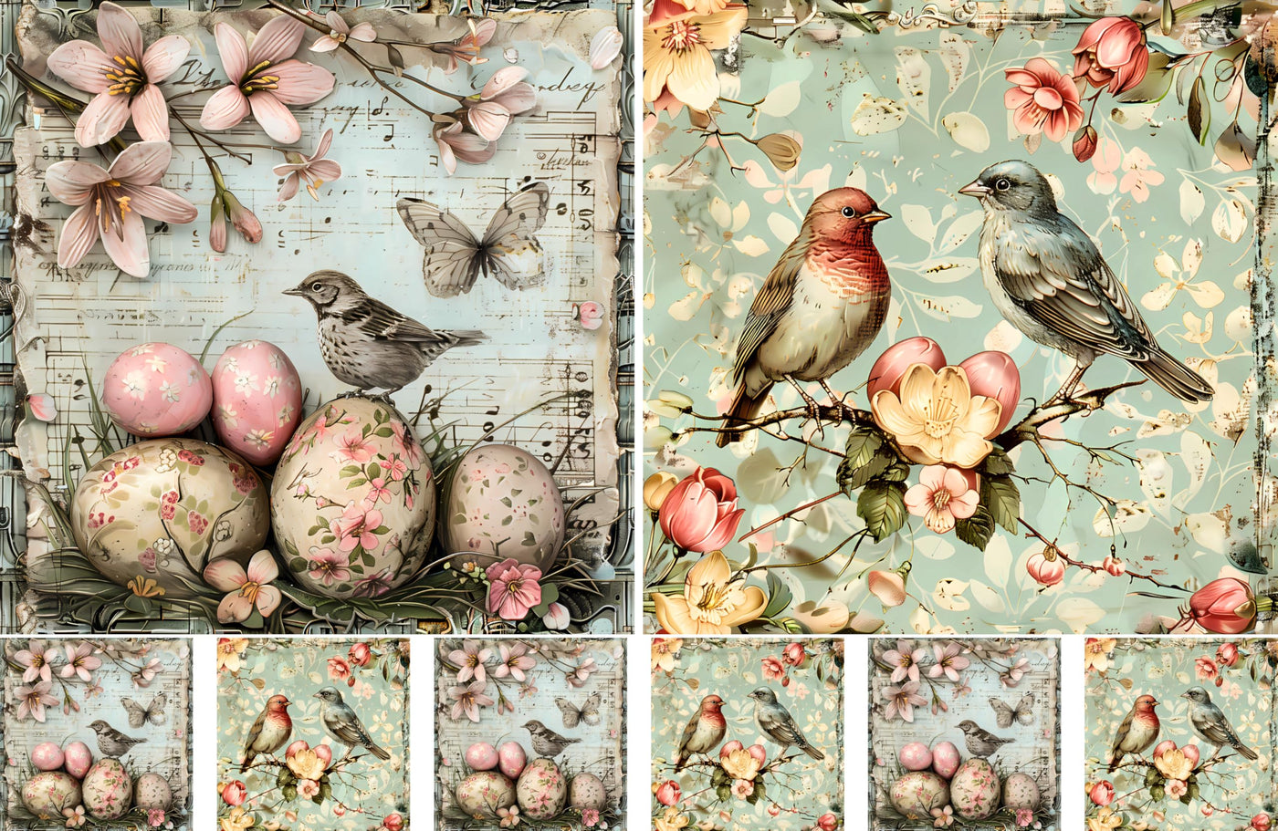 Decoupage Rice Papers - 4 Pages | 8 Unique Designs | Versatile Christmas Designs for Art Projects & Crafting by CRAFT KREATIVELY