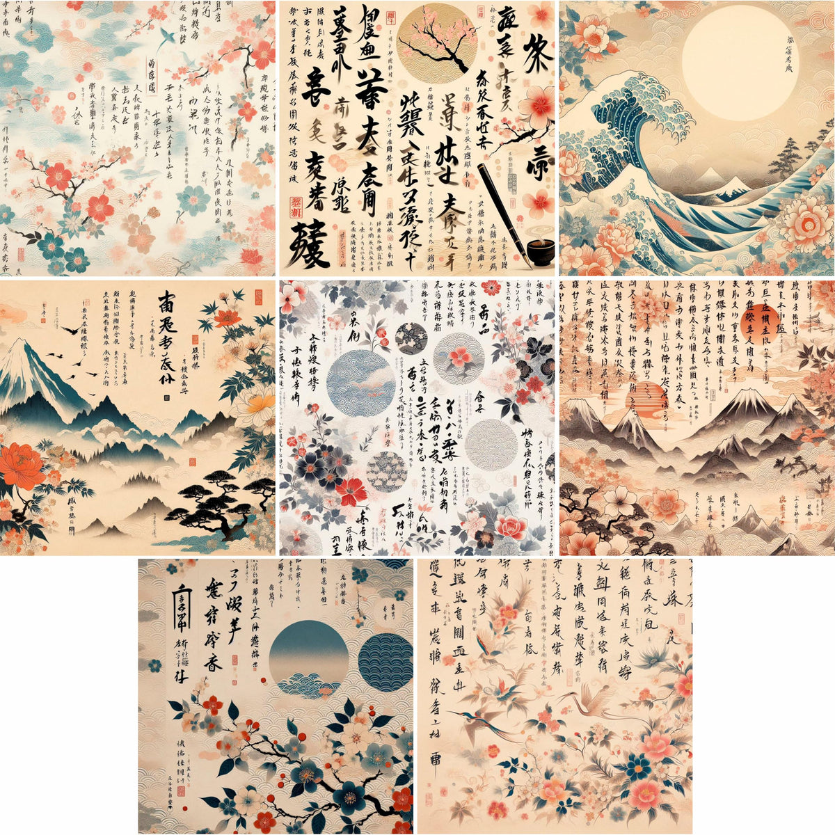 Scenic Rice Papers – Decoupage Paper 8x Designs for Collage, Mixed Media, Card Making & Crafts, Decoupage by CRAFT KREATIVELY