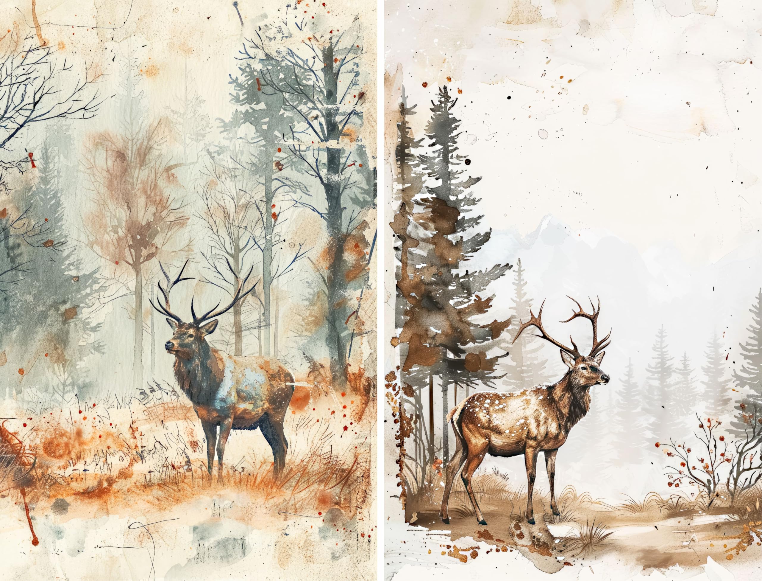 Animal Rice Papers – Decoupage Paper 6x Designs for Collage, Mixed Media, Card Making & Crafts, Decoupage by CRAFT KREATIVELY
