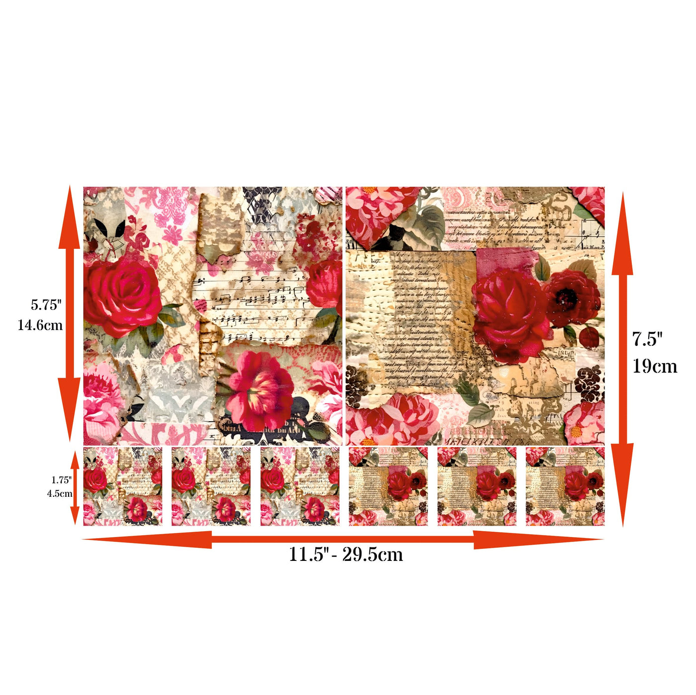 Decoupage Rice Papers - 4 Sheets | 8 Unique Designs | Versatile Christmas Designs for Art Projects & Crafting by CRAFT KREATIVELY