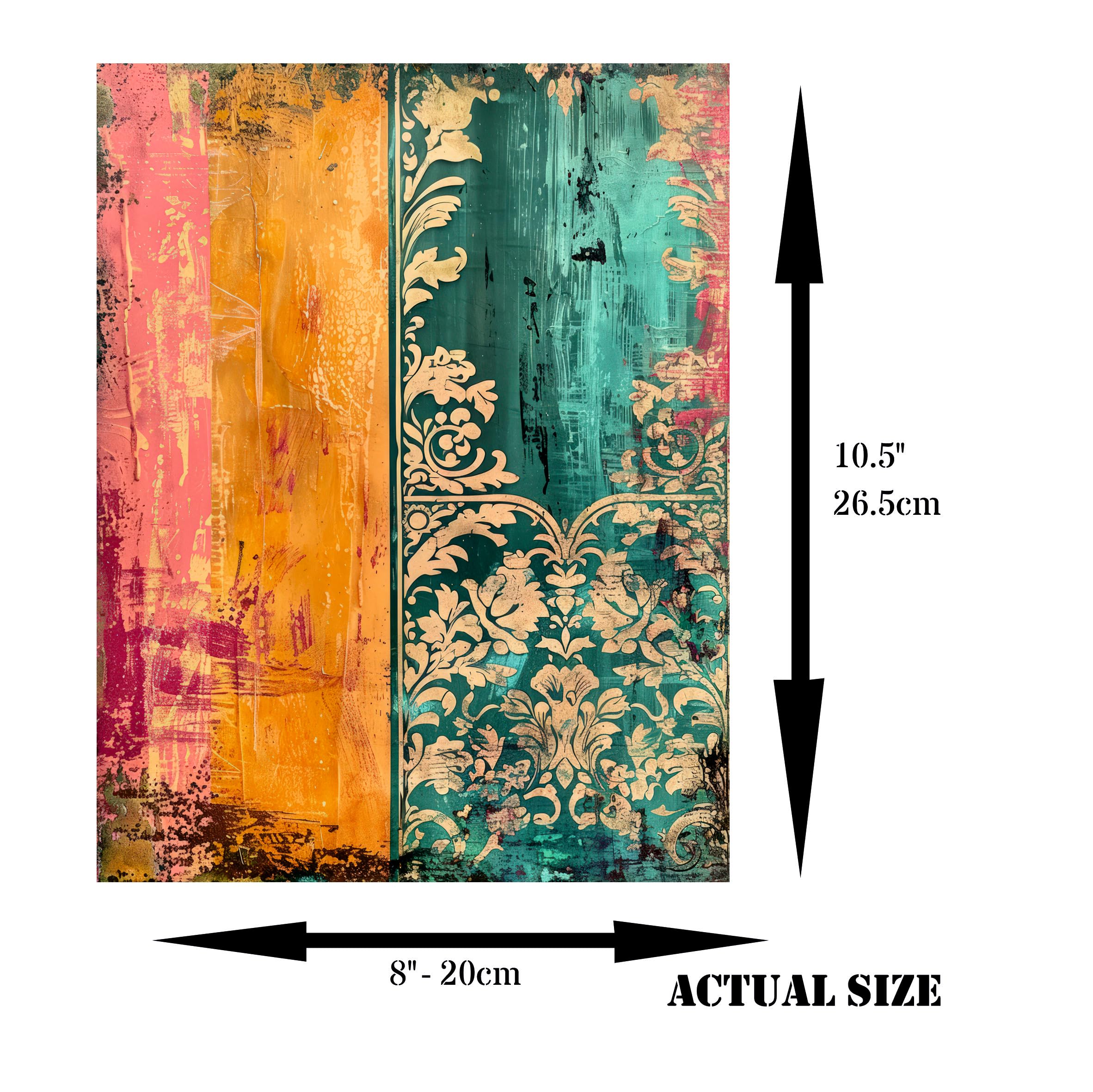 Decoupage Rice Paper, 20 x 26.5cm (6 Sheets) – 6x Decoupage Papers for Collage, Mixed Media, Card Making & Crafts, Decoupage by CRAFT KREATIVELY