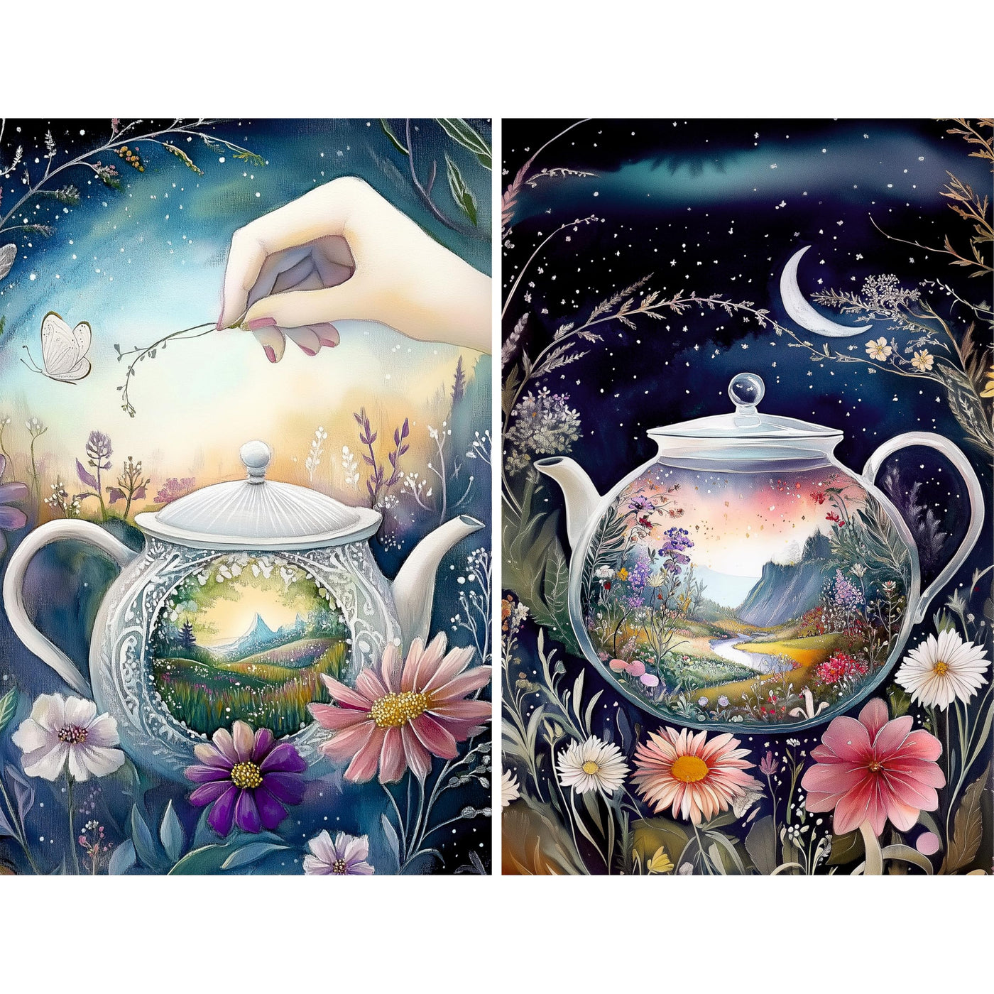 Decoupage Rice Paper, 20 x 26.5cm (6 Sheets) – 6x Decoupage Papers for Collage, Mixed Media, Card Making & Crafts, Decoupage by CRAFT KREATIVELY