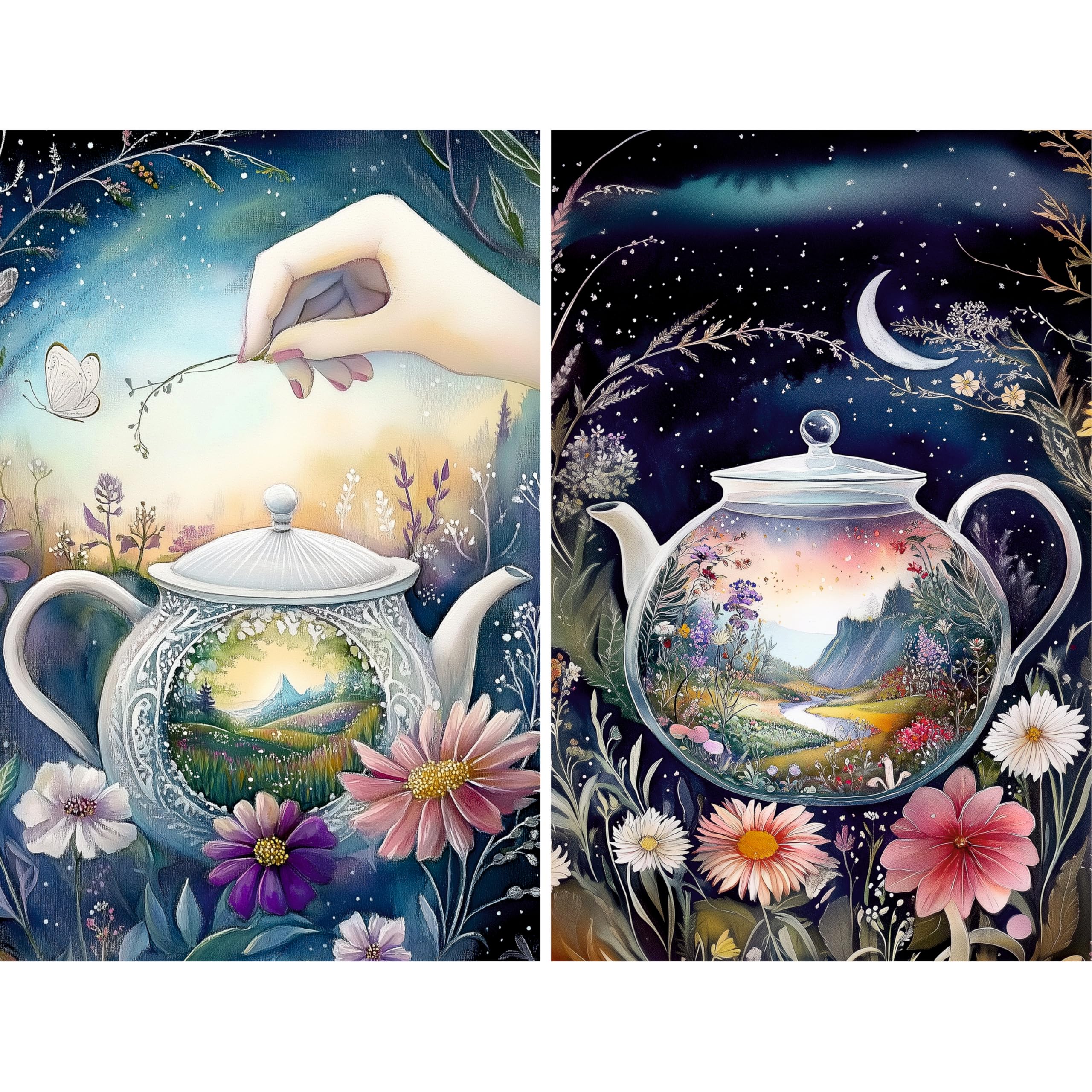 Decoupage Rice Paper, 20 x 26.5cm (6 Sheets) – 6x Decoupage Papers for Collage, Mixed Media, Card Making & Crafts, Decoupage by CRAFT KREATIVELY