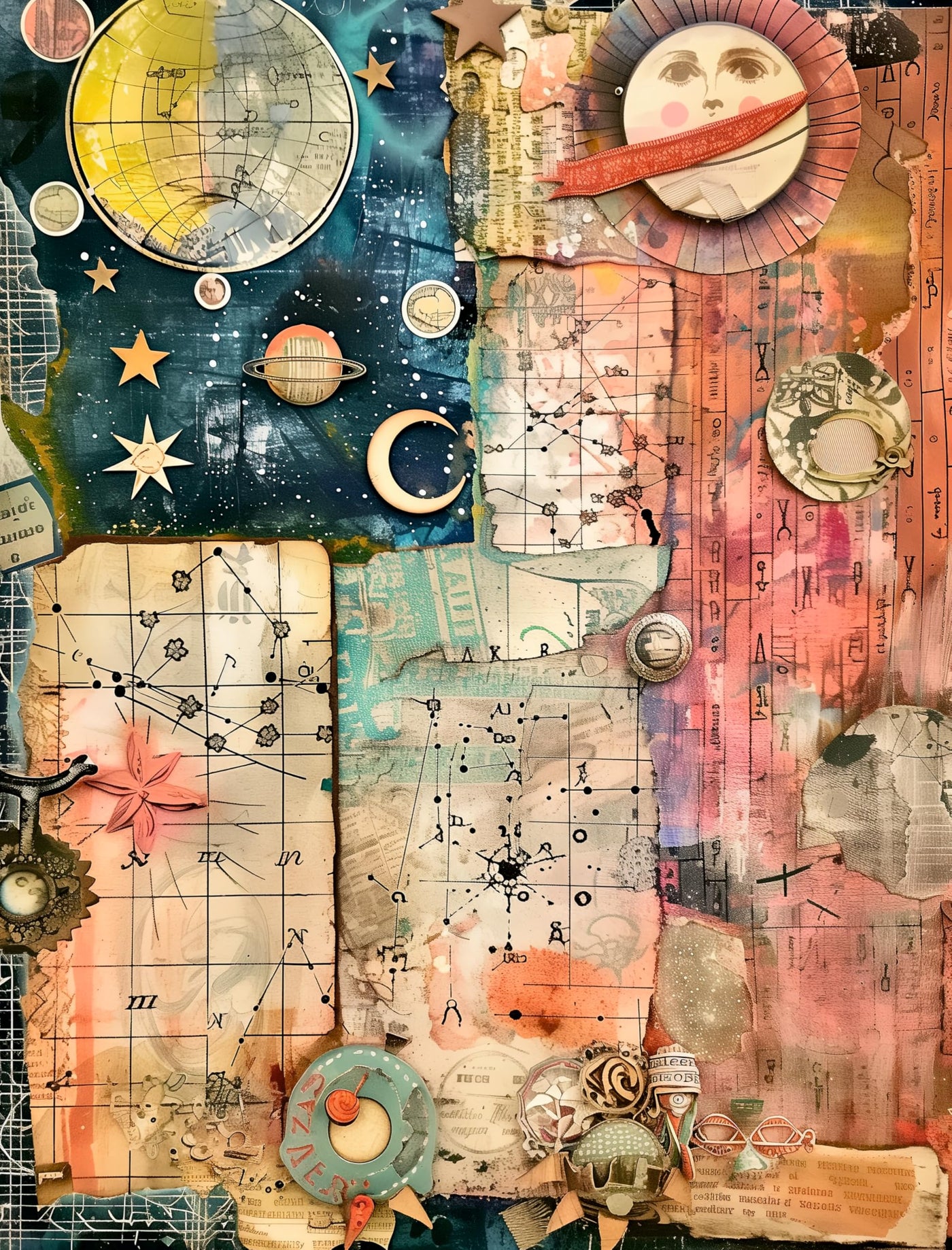 Decoupage Rice Paper, 20 x 26.5cm (6 Sheets) – 6x Decoupage Papers for Collage, Mixed Media, Card Making & Crafts, Decoupage by CRAFT KREATIVELY