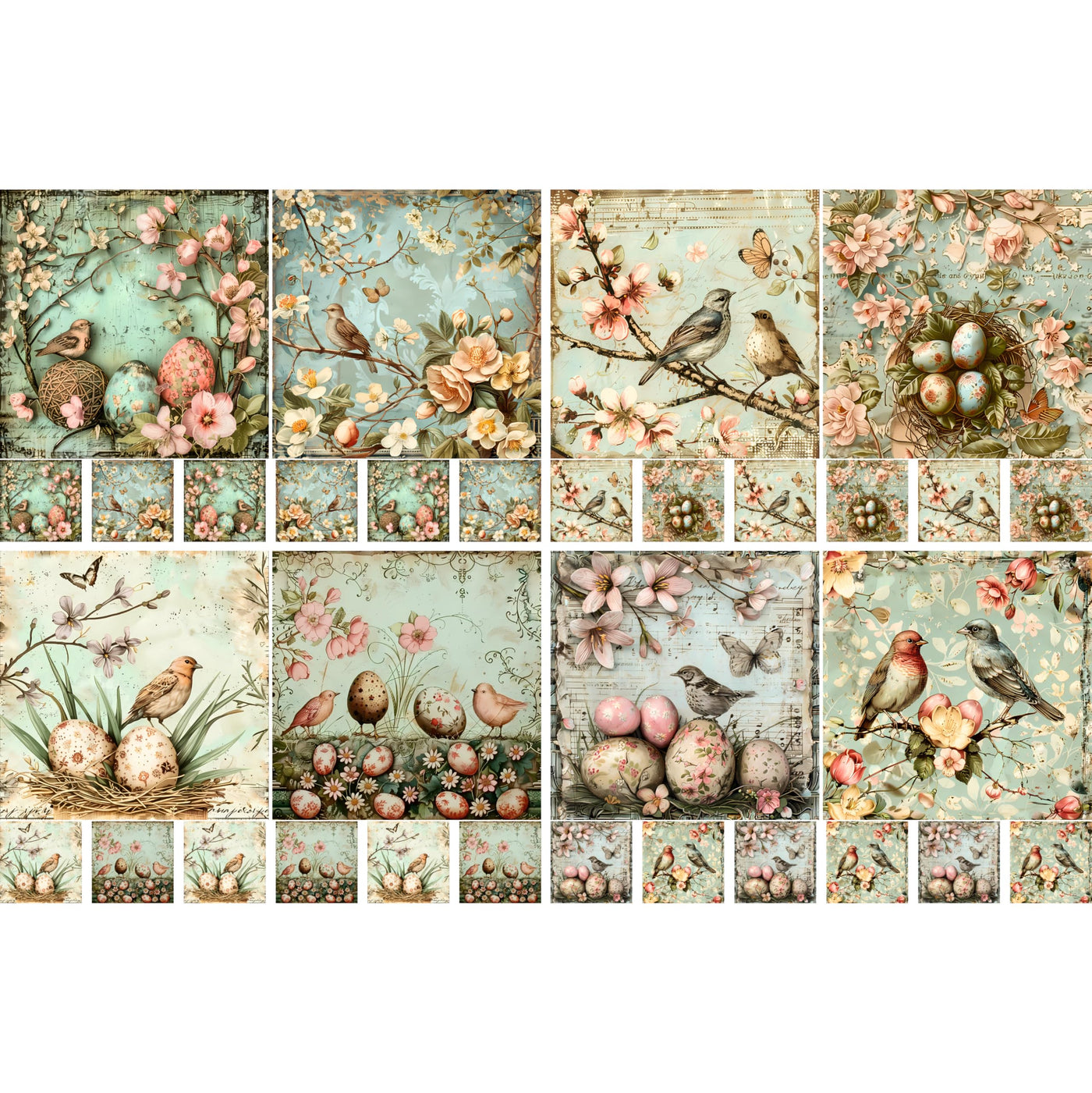Decoupage Rice Papers - 4 Pages | 8 Unique Designs | Versatile Christmas Designs for Art Projects & Crafting by CRAFT KREATIVELY