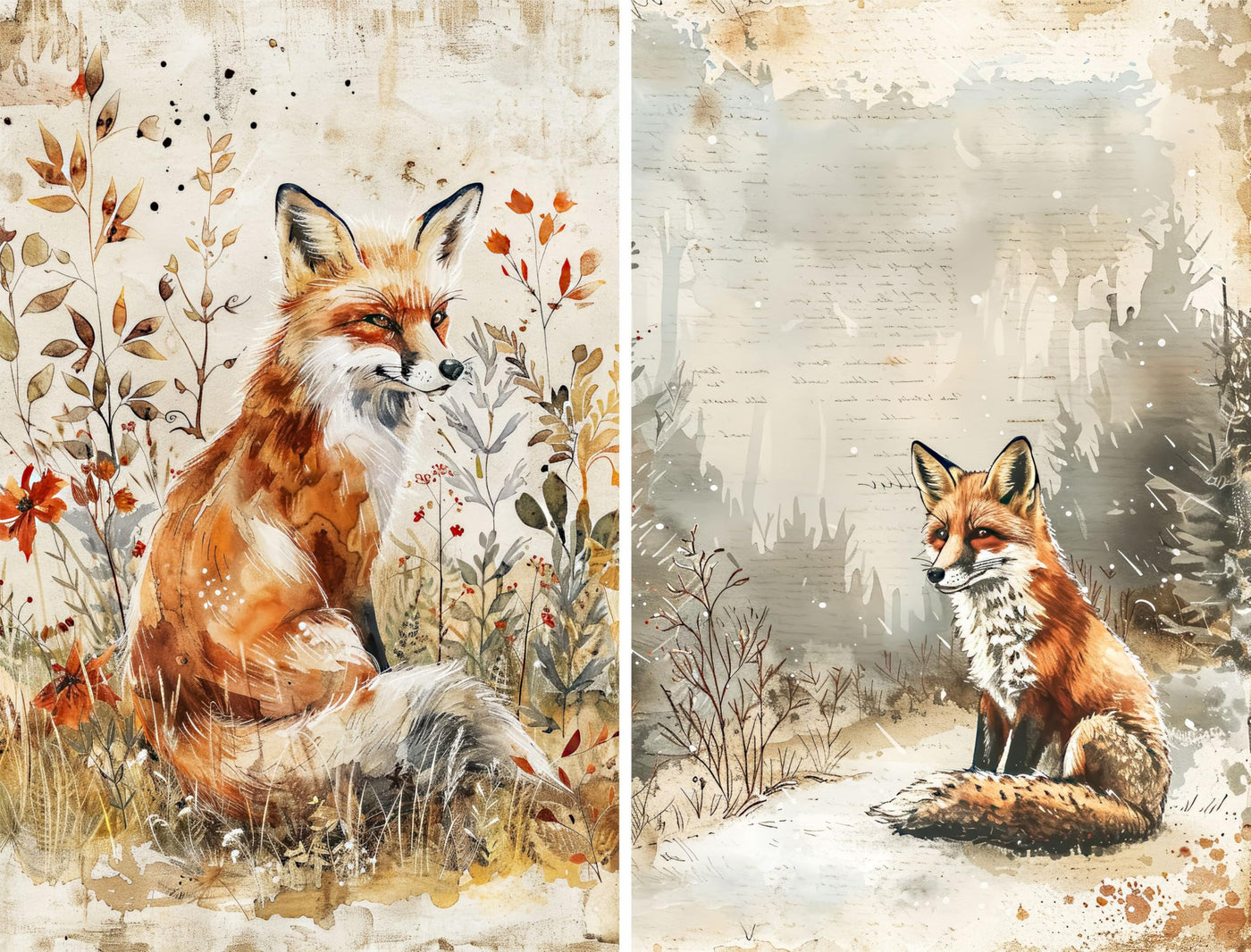 Animal Rice Papers – Decoupage Paper 6x Designs for Collage, Mixed Media, Card Making & Crafts, Decoupage by CRAFT KREATIVELY