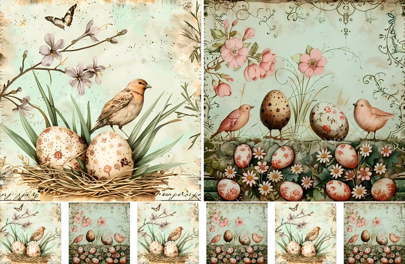 Decoupage Rice Papers - 4 Pages | 8 Unique Designs | Versatile Christmas Designs for Art Projects & Crafting by CRAFT KREATIVELY