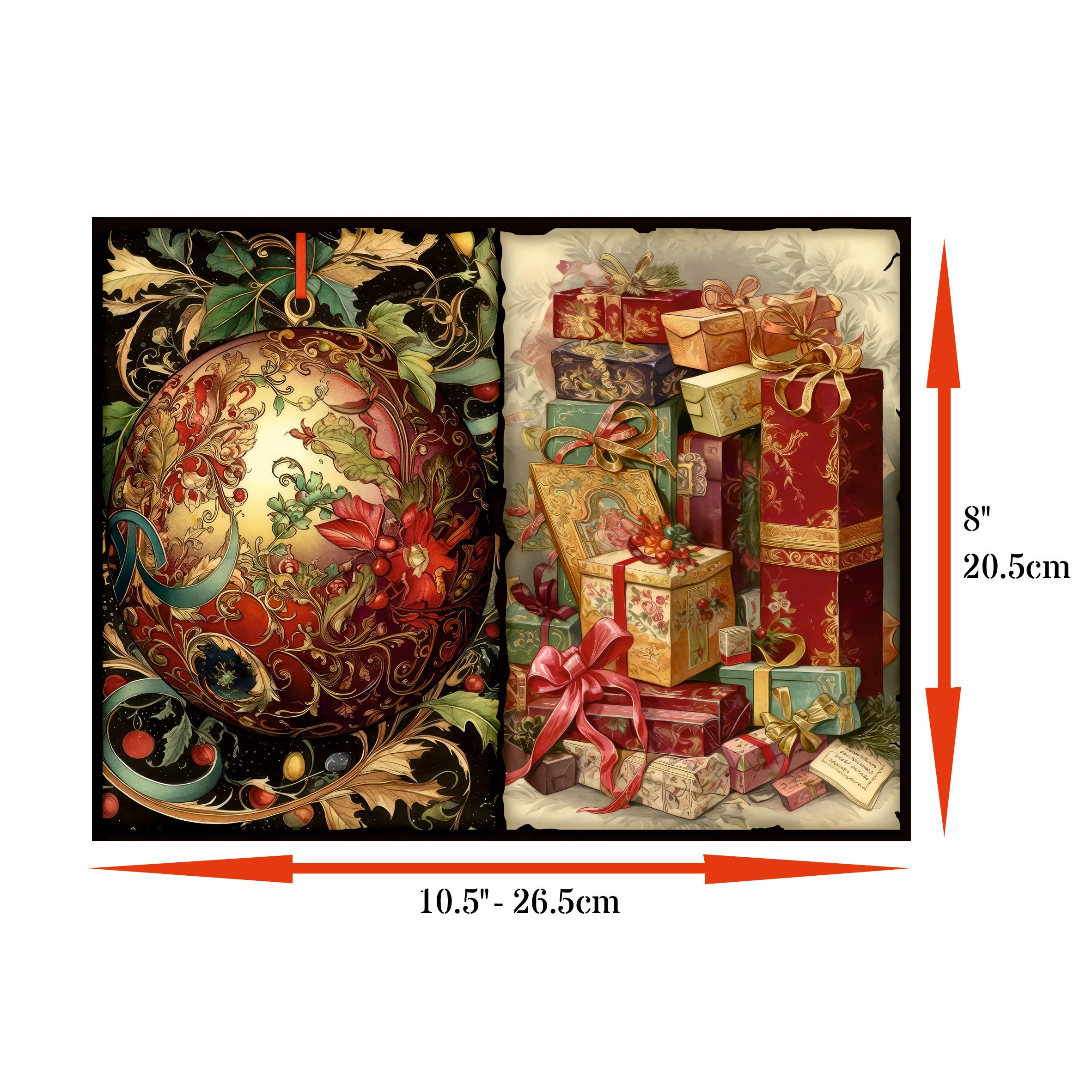 Decoupage Rice Papers - 6 Pieces | 6 Unique Designs | Versatile Decoupage Designs for Art Projects & Crafting by CRAFT KREATIVELY