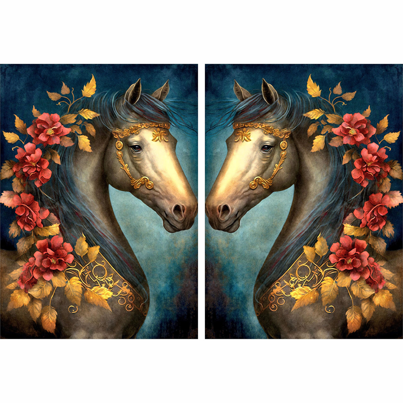 Decoupage Rice Paper (2 pc) - Pairs for Decoupage, Posters, Furniture, and Craft Projects by CRAFT KREATIVELY