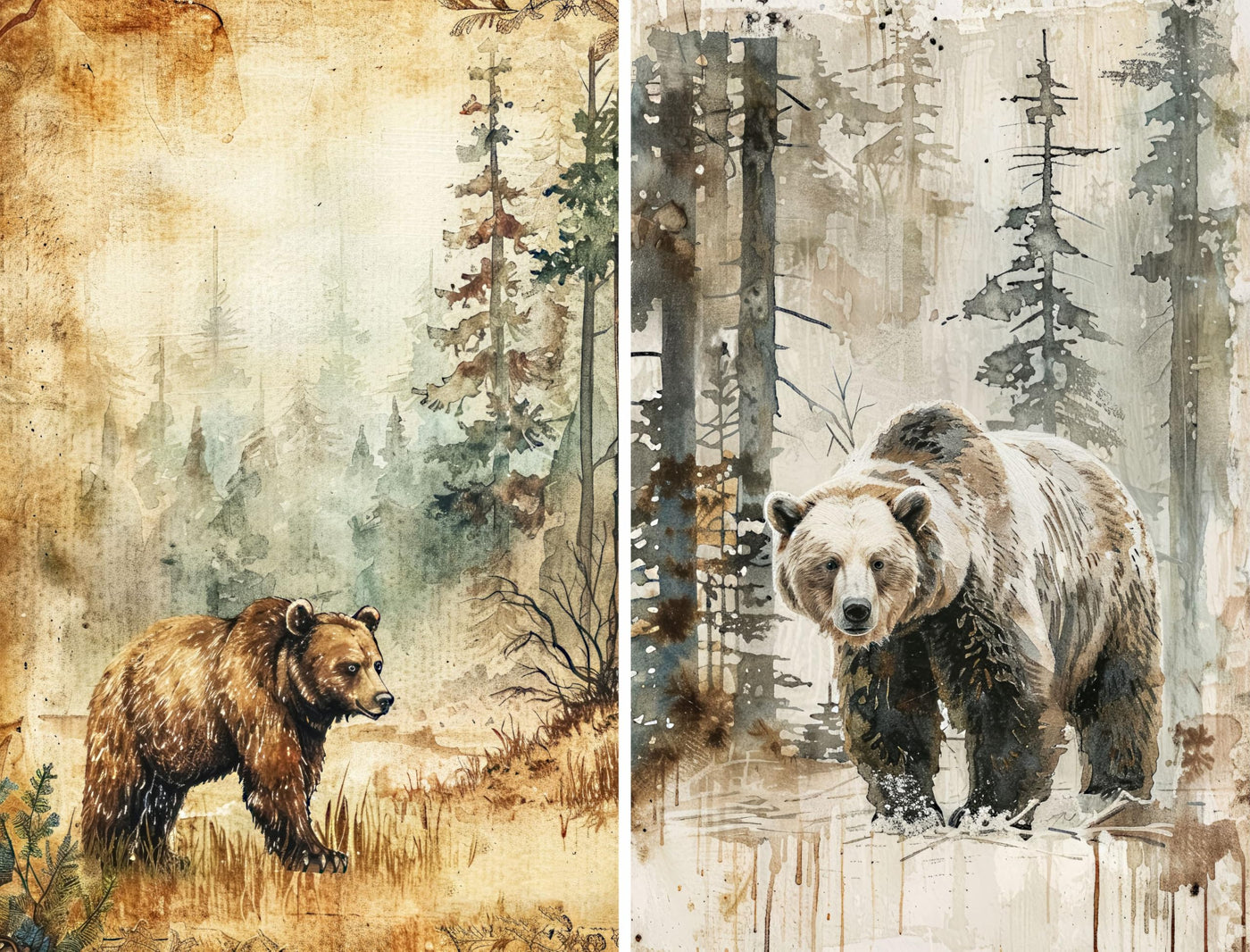 Animal Rice Papers – Decoupage Paper 6x Designs for Collage, Mixed Media, Card Making & Crafts, Decoupage by CRAFT KREATIVELY