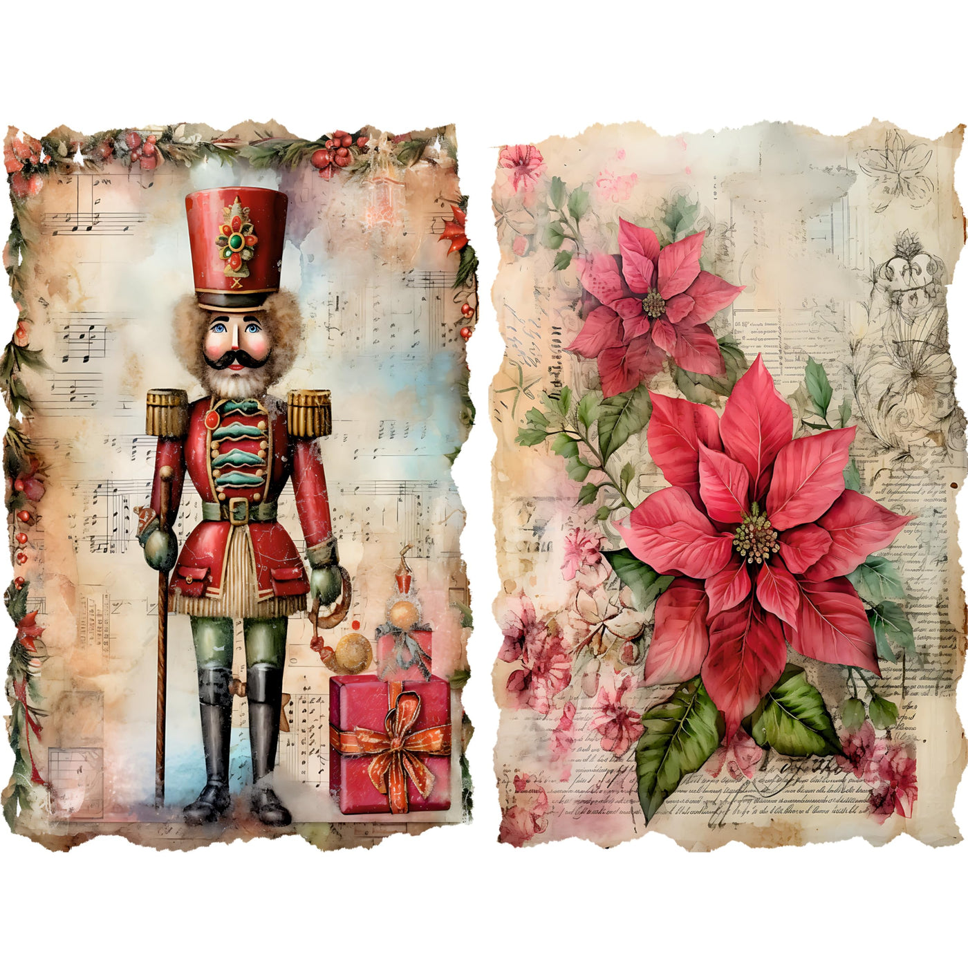 Decoupage Rice Paper, 20 x 26.5cm (6 Sheets) – 6x Decoupage Papers for Collage, Mixed Media, Card Making & Crafts, Decoupage by CRAFT KREATIVELY