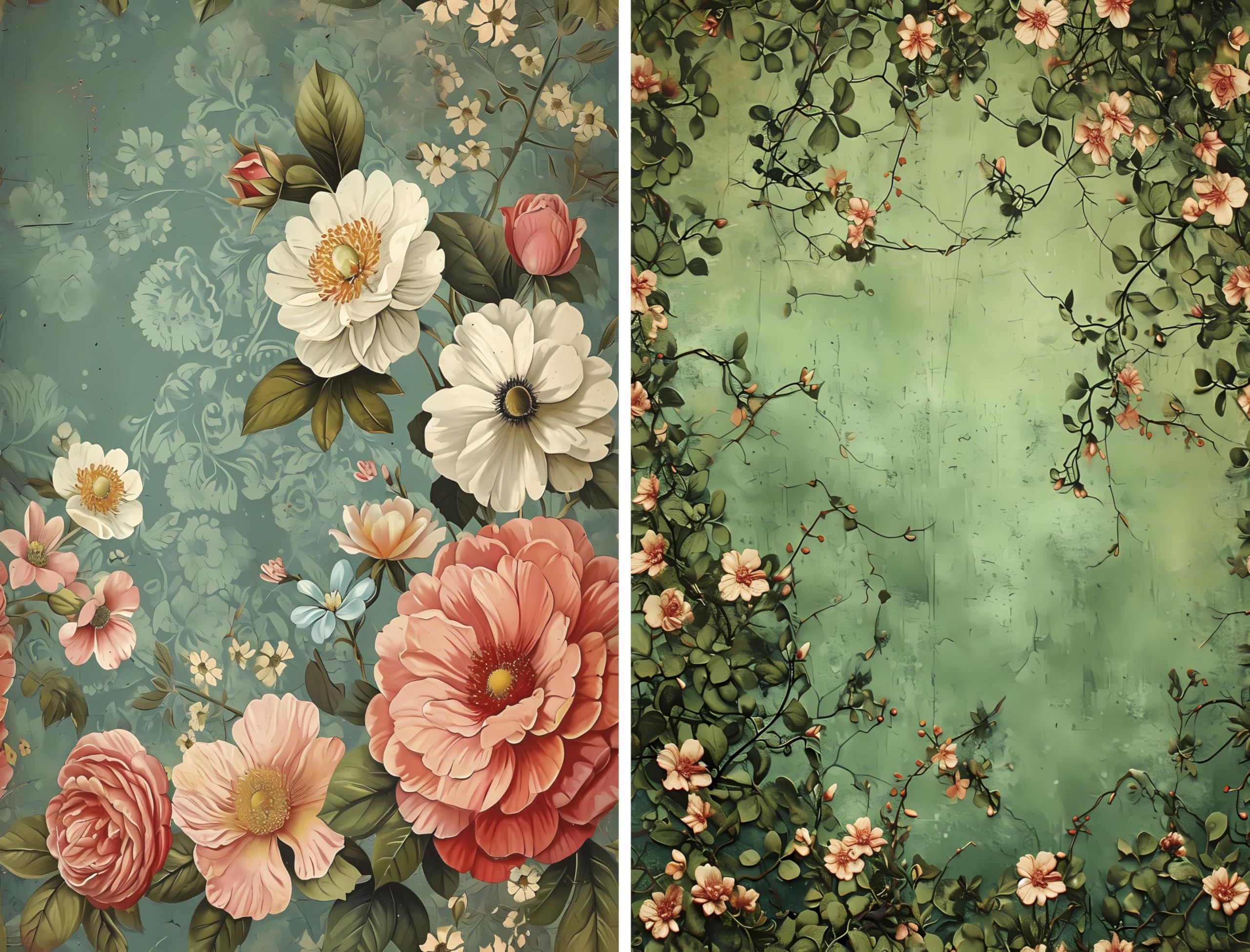 Decoupage Rice Papers - 6 Pieces | 6 Unique Designs | Versatile Decoupage Designs for Art Projects & Crafting by CRAFT KREATIVELY