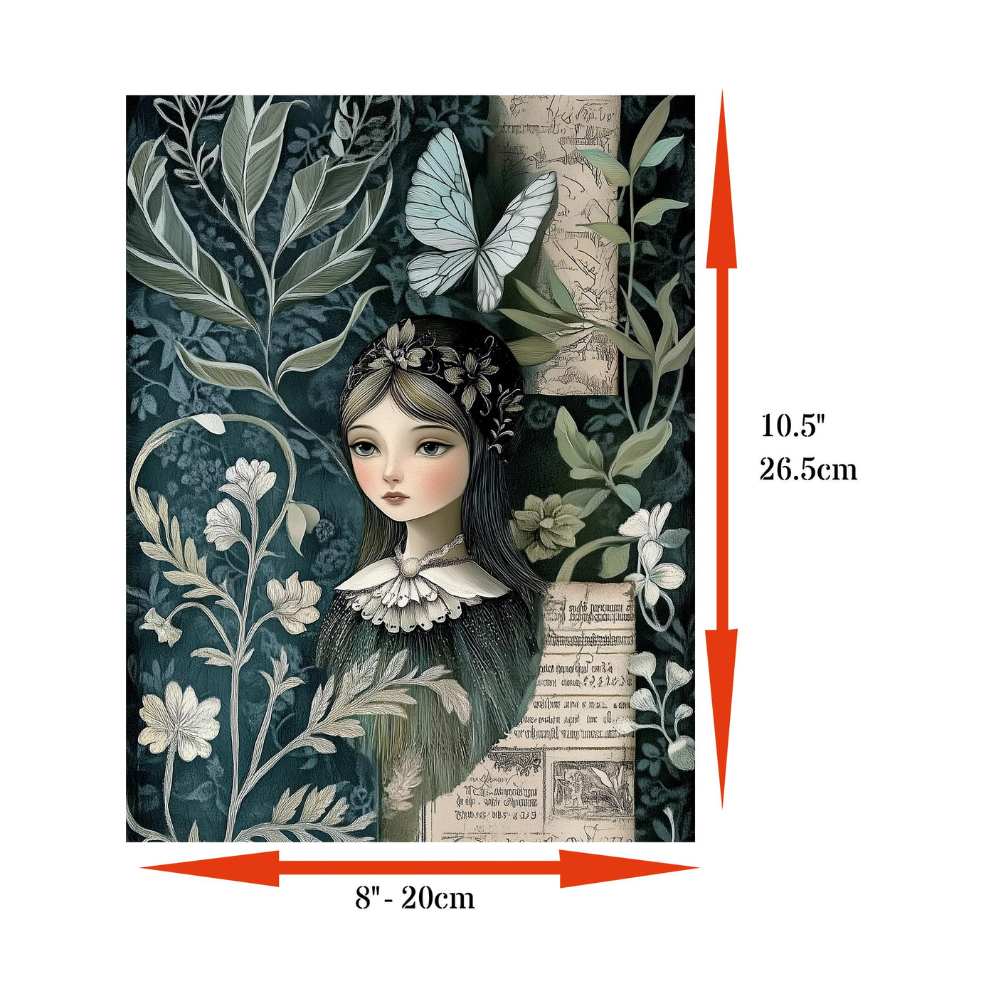 Botanical Rice Papers – Decoupage Paper Design for Furniture, Mixed Media, Cards & Crafts, Decoupage by CRAFT KREATIVELY