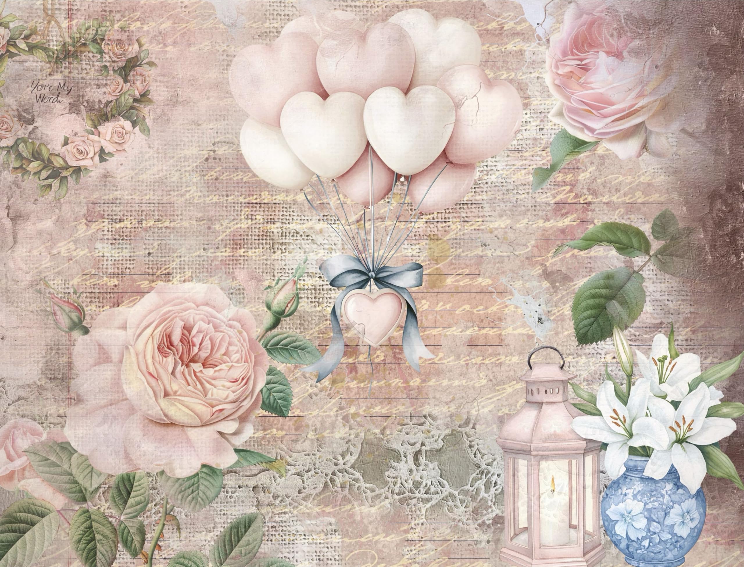 Decoupage Rice Papers - 6 Pieces | 6 Unique Designs | Versatile Decoupage Designs for Art Projects & Crafting by CRAFT KREATIVELY