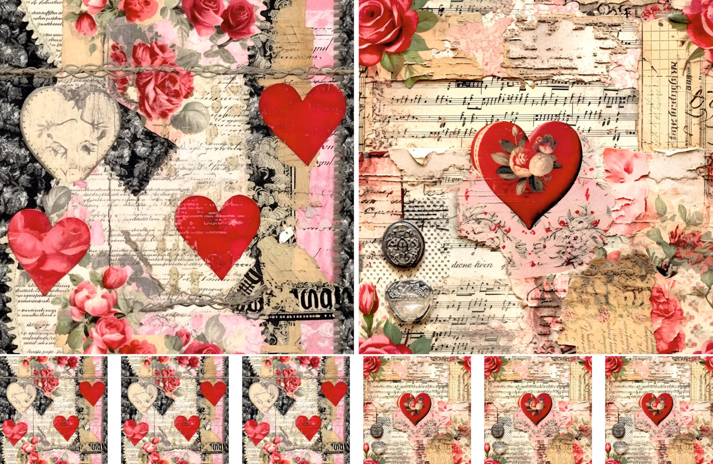 Decoupage Rice Papers - 4 Sheets | 8 Unique Designs | Versatile Christmas Designs for Art Projects & Crafting by CRAFT KREATIVELY