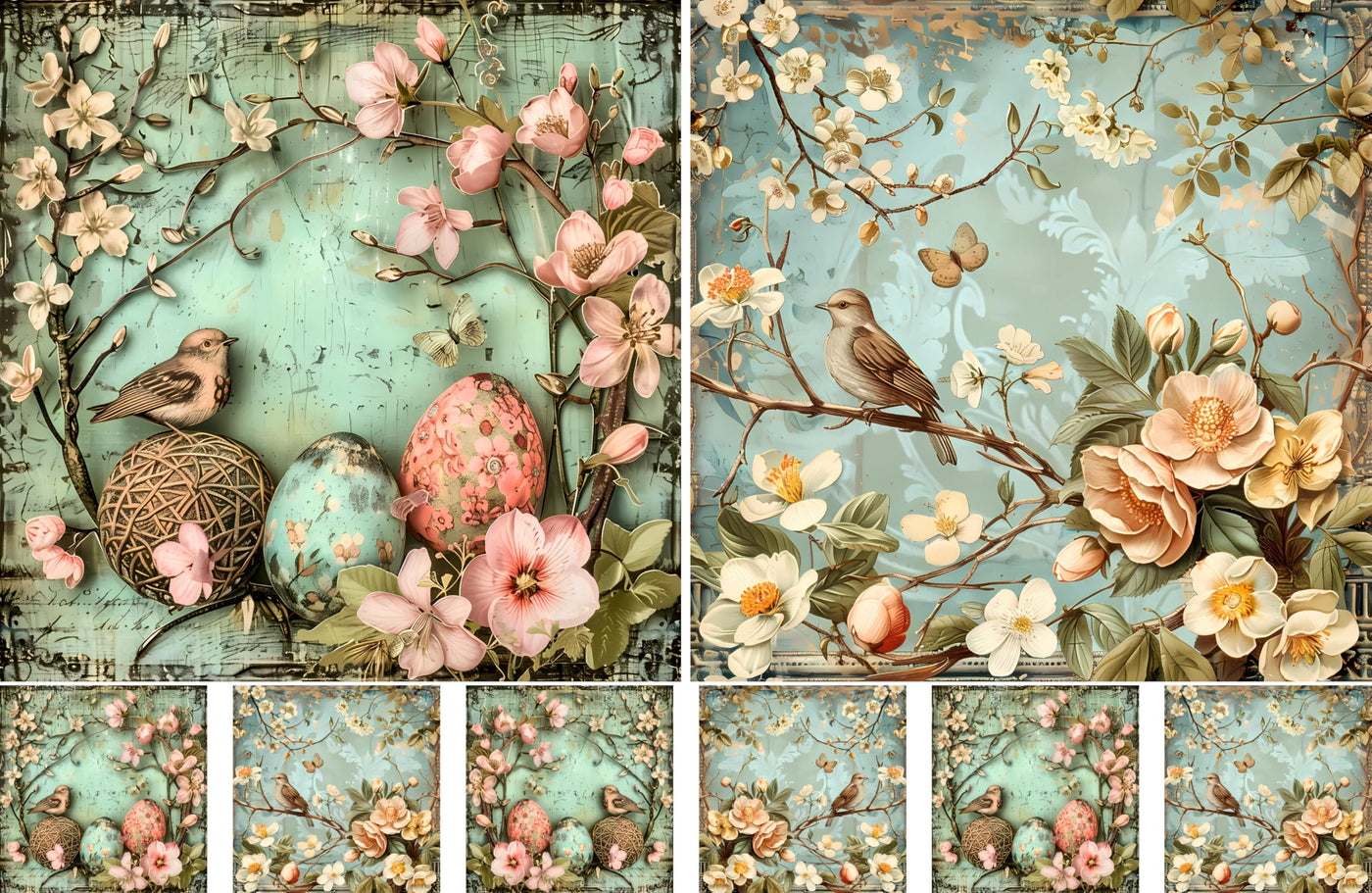 Decoupage Rice Papers - 4 Pages | 8 Unique Designs | Versatile Christmas Designs for Art Projects & Crafting by CRAFT KREATIVELY