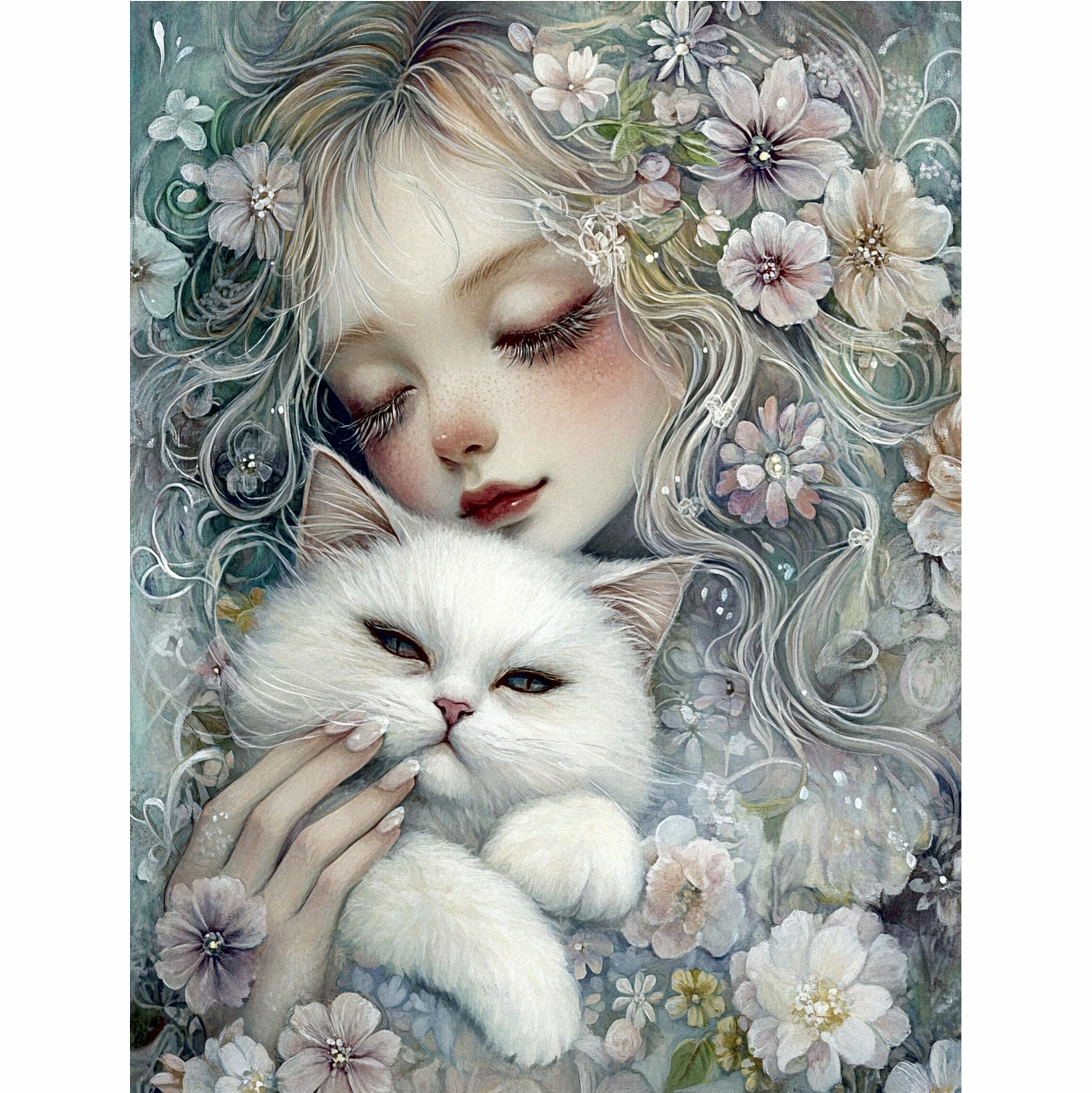 Decoupage Rice Paper, 20 x 26.5cm (6 Sheets) – 6x Decoupage Beauty Papers for Collage, Mixed Media, Card Making & Crafts, Decoupage by CRAFT KREATIVELY