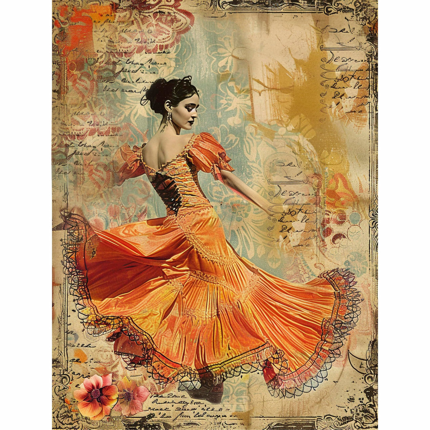 Decoupage Rice Paper, 20 x 26.5cm (6 Sheets) – 6x Decoupage Ballet Papers for Collage, Mixed Media, Card Making & Crafts, Decoupage by CRAFT KREATIVELY