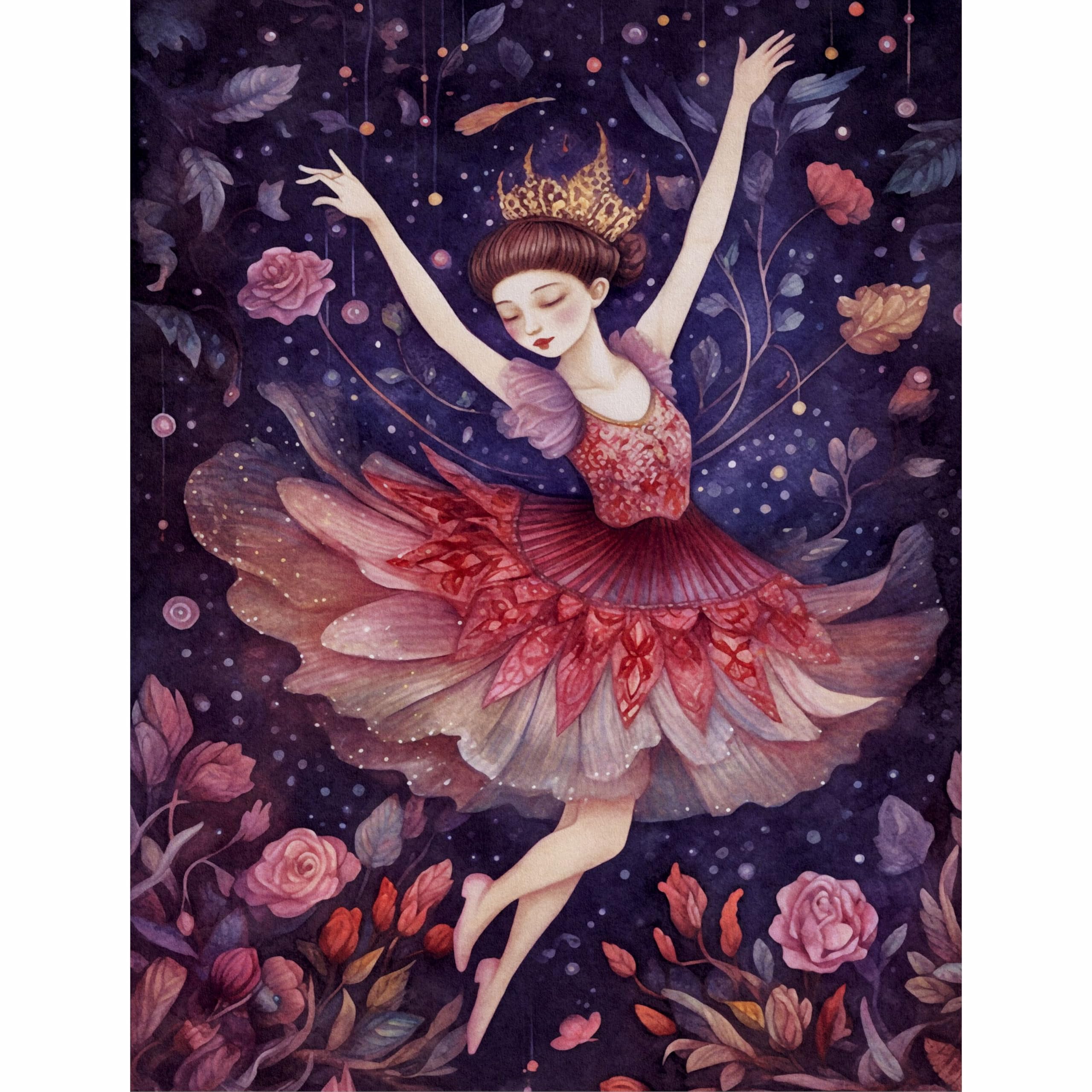 Decoupage Rice Paper, 20 x 26.5cm (6 Sheets) – 6x Decoupage Ballet Papers for Collage, Mixed Media, Card Making & Crafts, Decoupage by CRAFT KREATIVELY