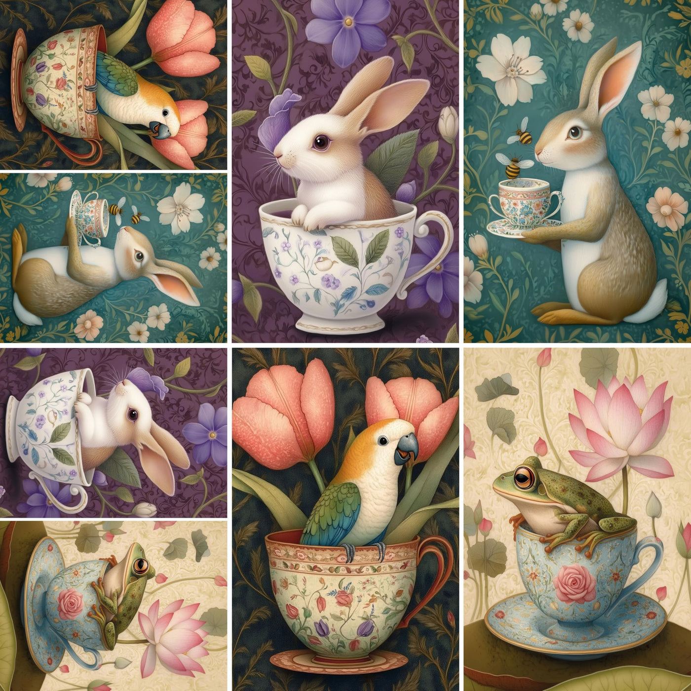 Animal Smalls Rice Papers – Decoupage Paper 16x Designs for Collage, Mixed Media, Card Making & Crafts, Decoupage by CRAFT KREATIVELY