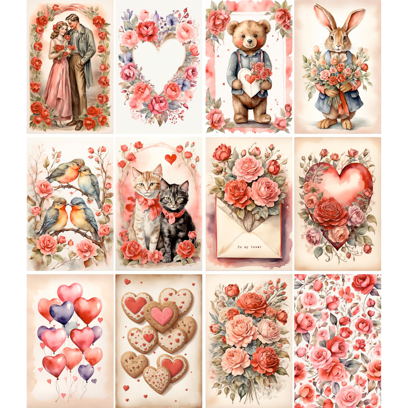 Decoupage Rice Papers - 6 Pieces | 6 Unique Designs | Versatile Decoupage Designs for Art Projects & Crafting by CRAFT KREATIVELY