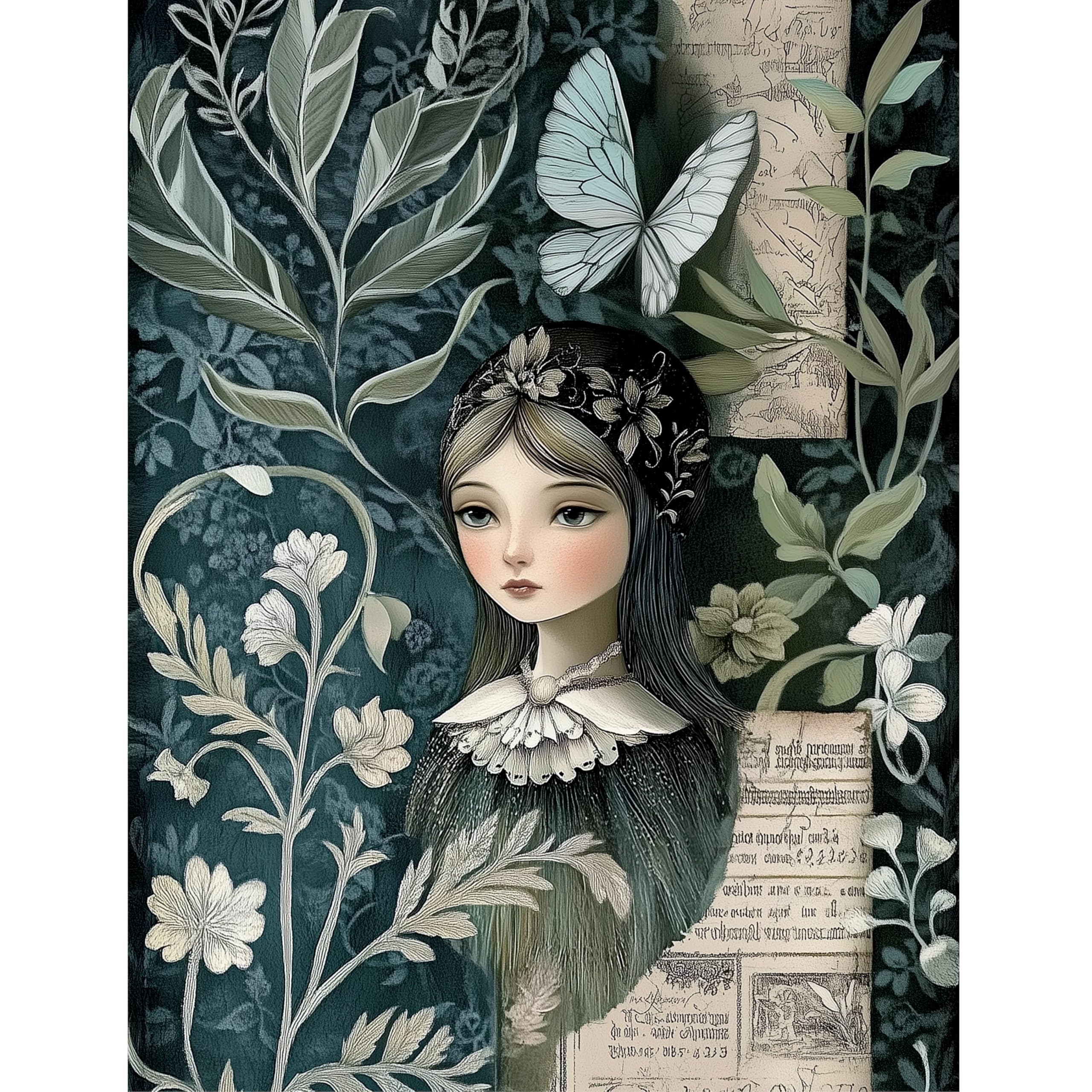 Botanical Rice Papers – Decoupage Paper Design for Furniture, Mixed Media, Cards & Crafts, Decoupage by CRAFT KREATIVELY