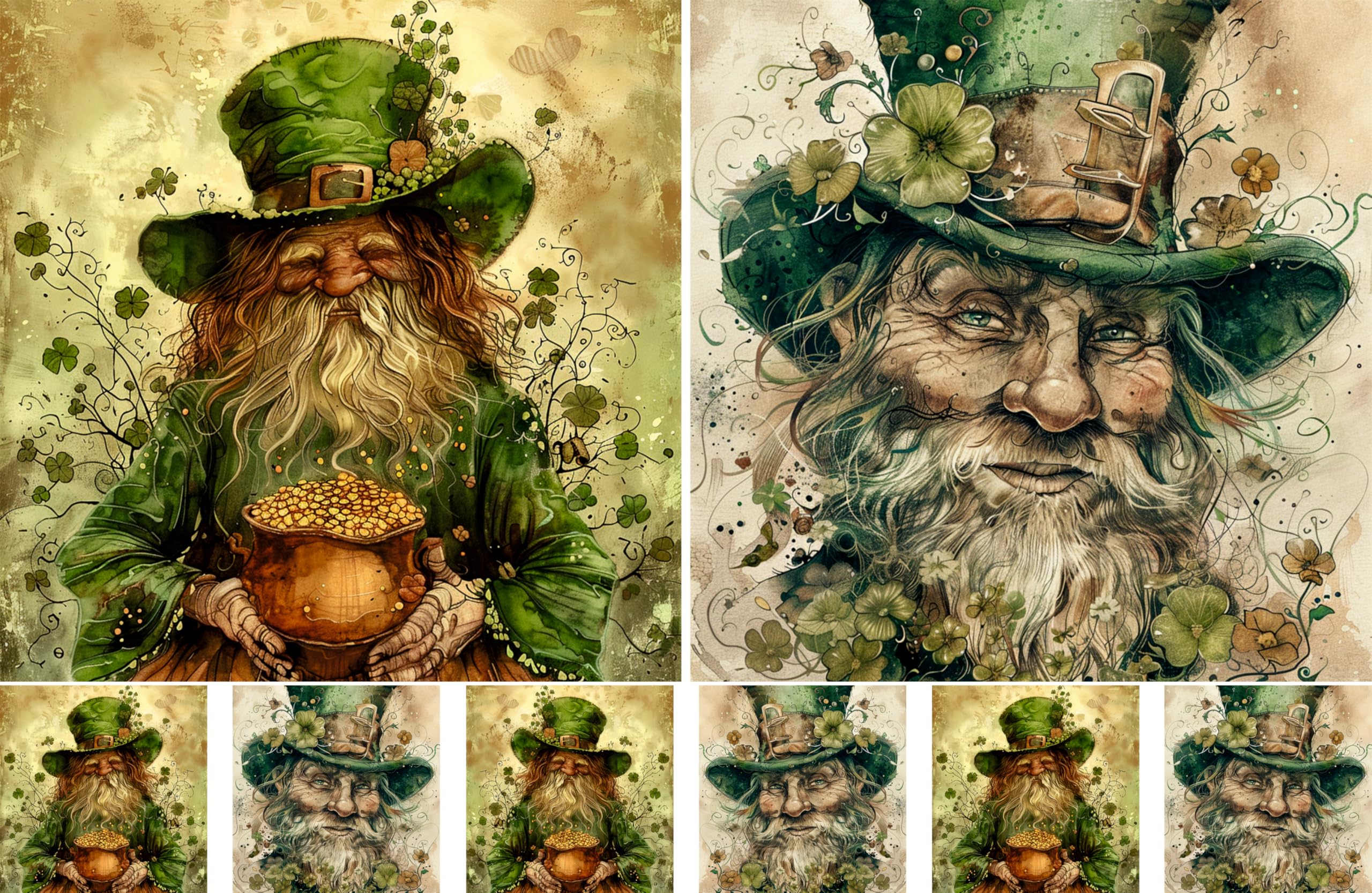 Decoupage Rice Papers - 4 Sheets | 8 Unique Designs | Versatile Christmas Designs for Art Projects & Crafting by CRAFT KREATIVELY