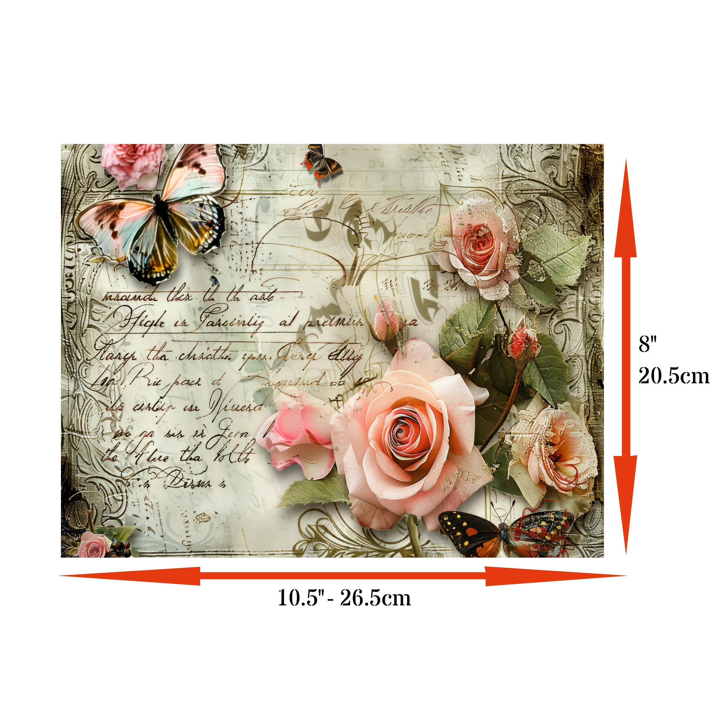 Decoupage Rice Papers - 6 Pieces | 6 Unique Designs | Versatile Decoupage Designs for Art Projects & Crafting by CRAFT KREATIVELY