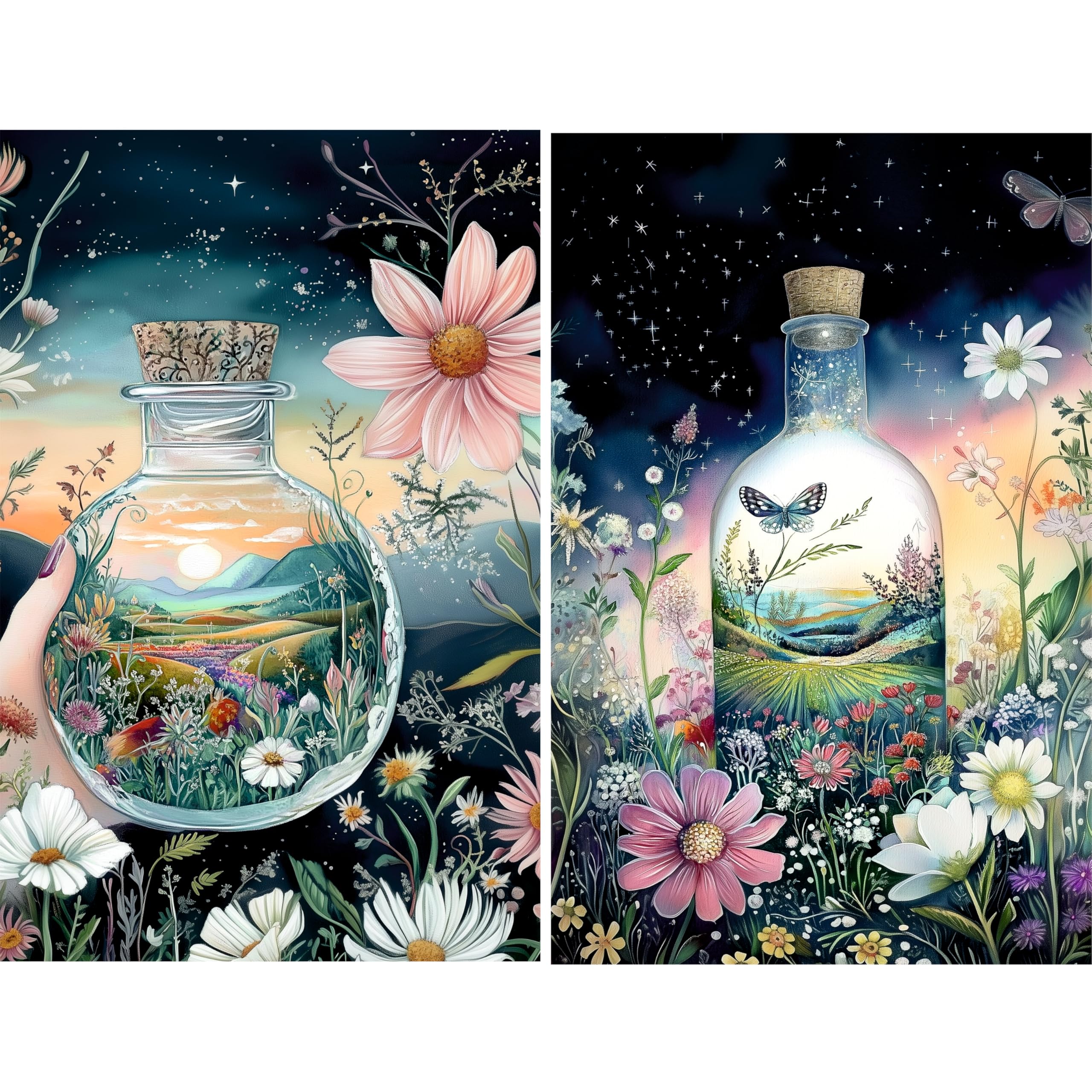 Decoupage Rice Paper, 20 x 26.5cm (6 Sheets) – 6x Decoupage Papers for Collage, Mixed Media, Card Making & Crafts, Decoupage by CRAFT KREATIVELY